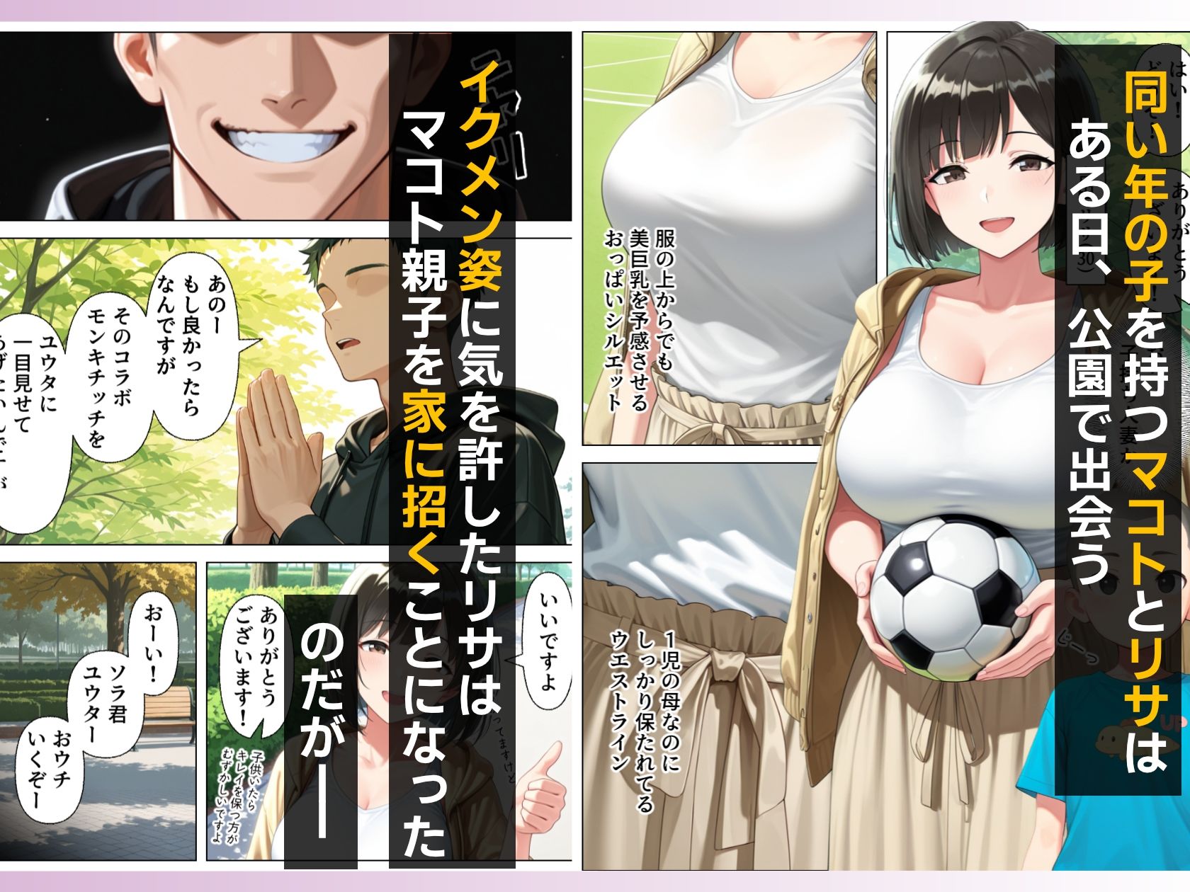 子持ち人妻をNTR（寝取り）調教SEXでメス堕ち - サンプル画像 1