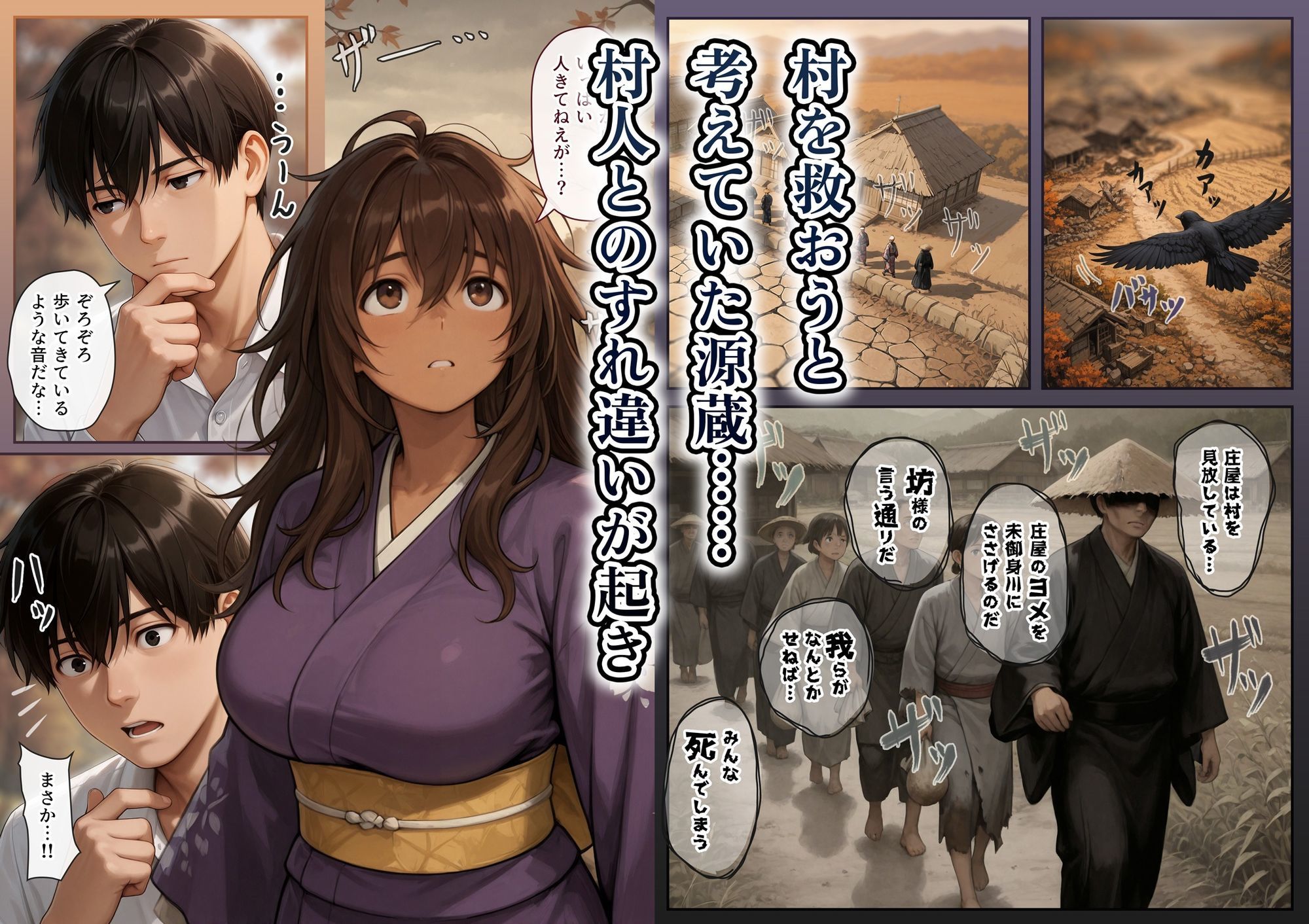 因習村の生贄――褐色の乳母  母乳を噴き出し  絶頂ス――「ムカサリ流し〜総集編〜」 - サンプル画像 6