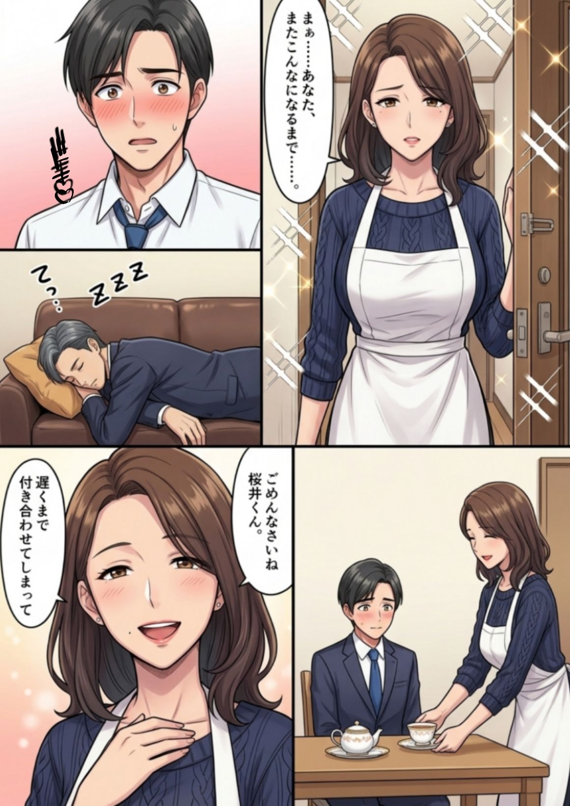 「声、出しちゃダメよ？」〜上司の妻の甘くて危険なご褒美〜 - サンプル画像 2