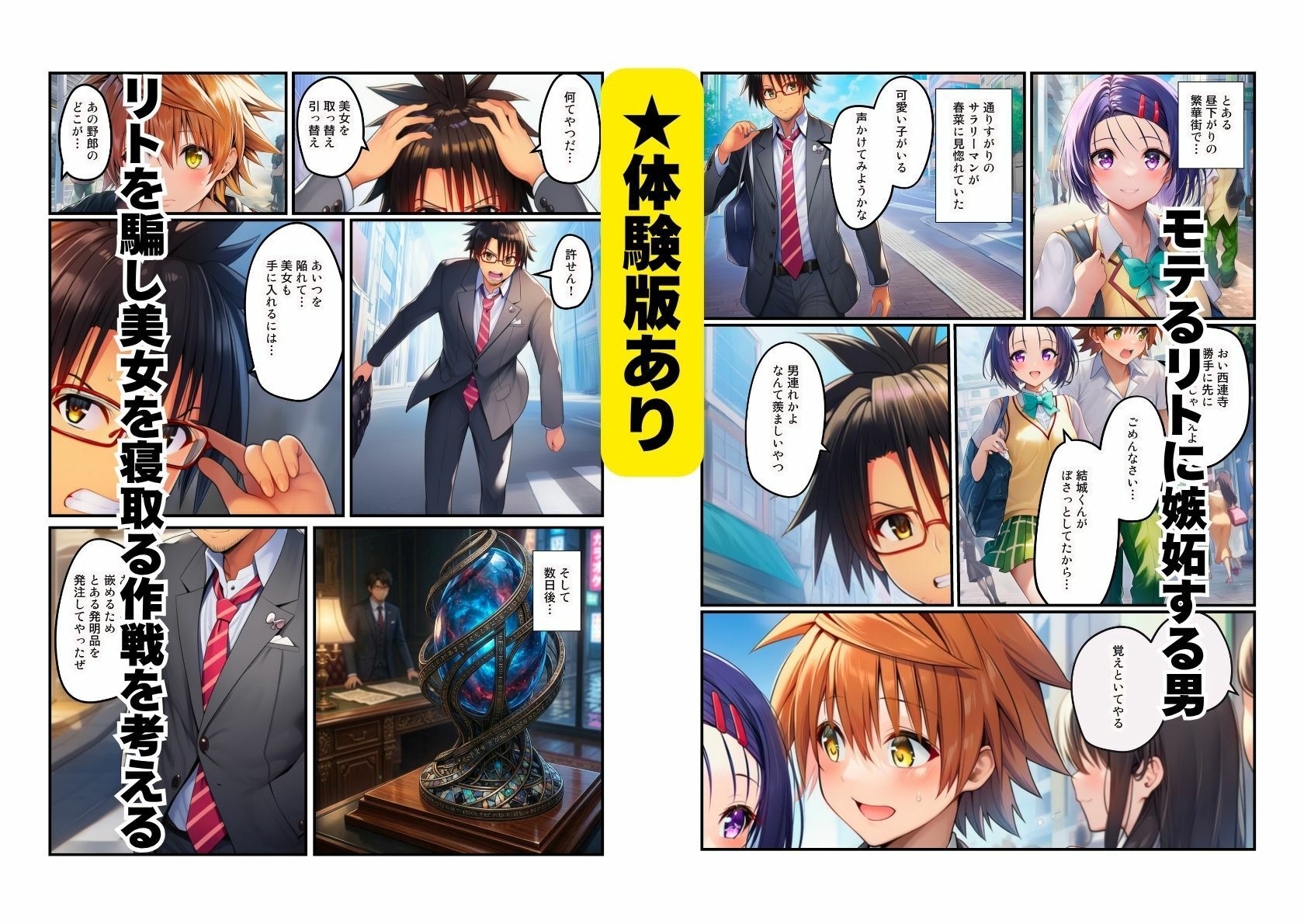 【NTR】とらぶる美女が（唯・春菜・モモ）パパ活でリトの借金返済 - サンプル画像 1