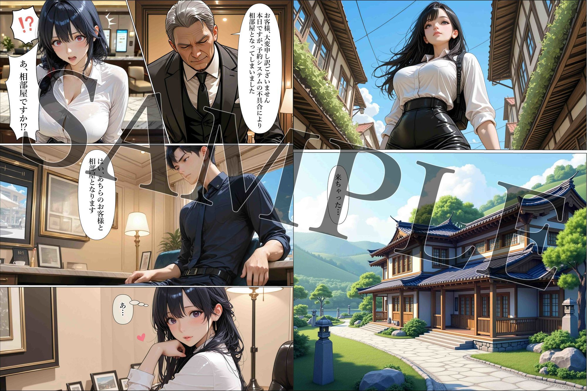 旅行先の予約トラブルで相部屋になった男の子にお仕置きしちゃった話 - サンプル画像 1