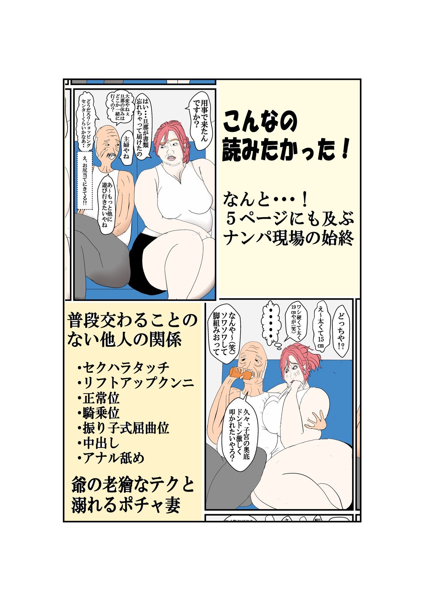 淋しさを突かれてエロ爺に堕とされたぽっちゃり人妻 - サンプル画像 2