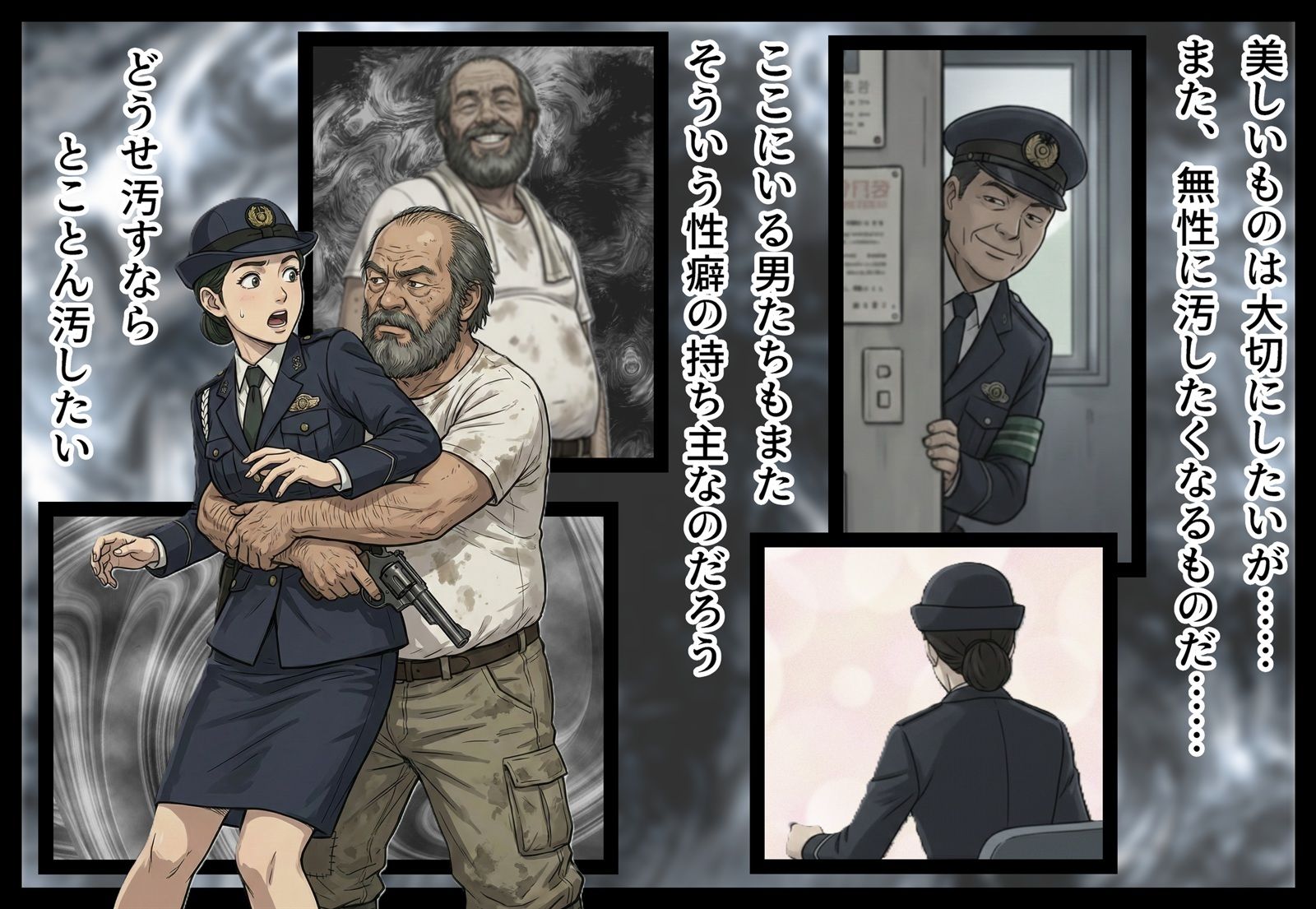 汚された紺色制服の女2 - サンプル画像 3