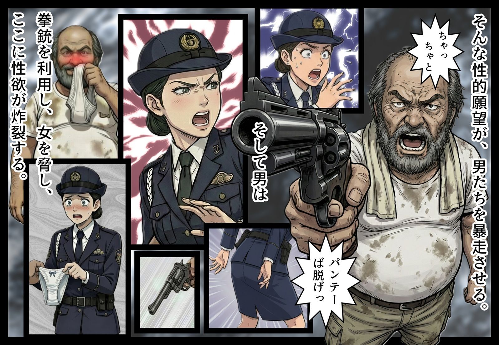 汚された紺色制服の女2 - サンプル画像 4