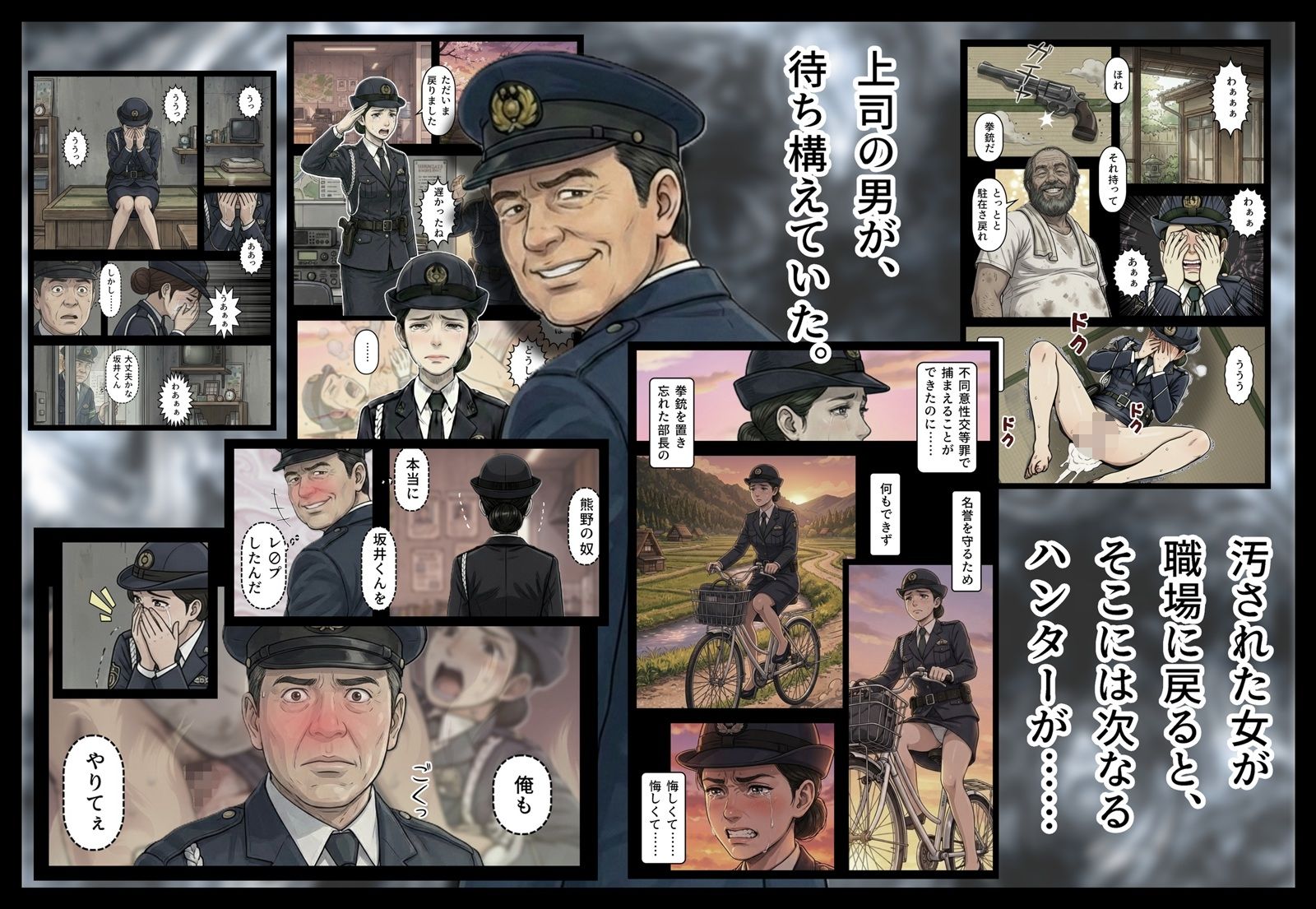 汚された紺色制服の女2 - サンプル画像 6