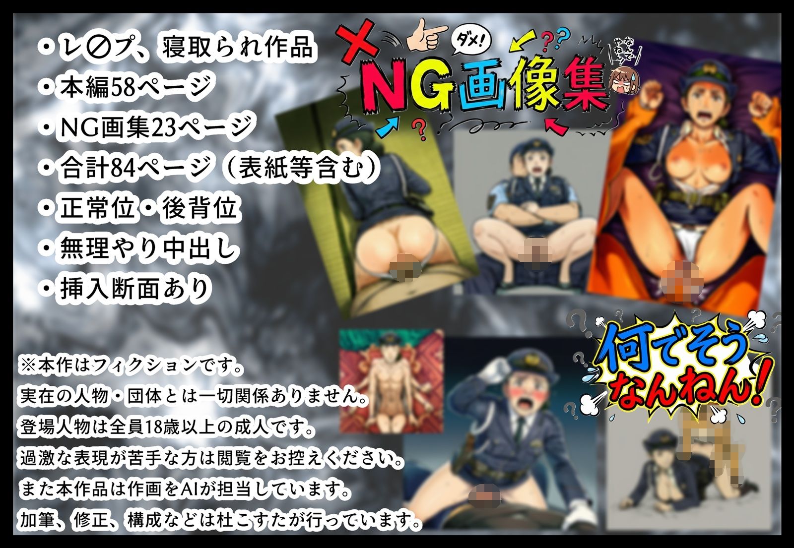 汚された紺色制服の女2 - サンプル画像 9