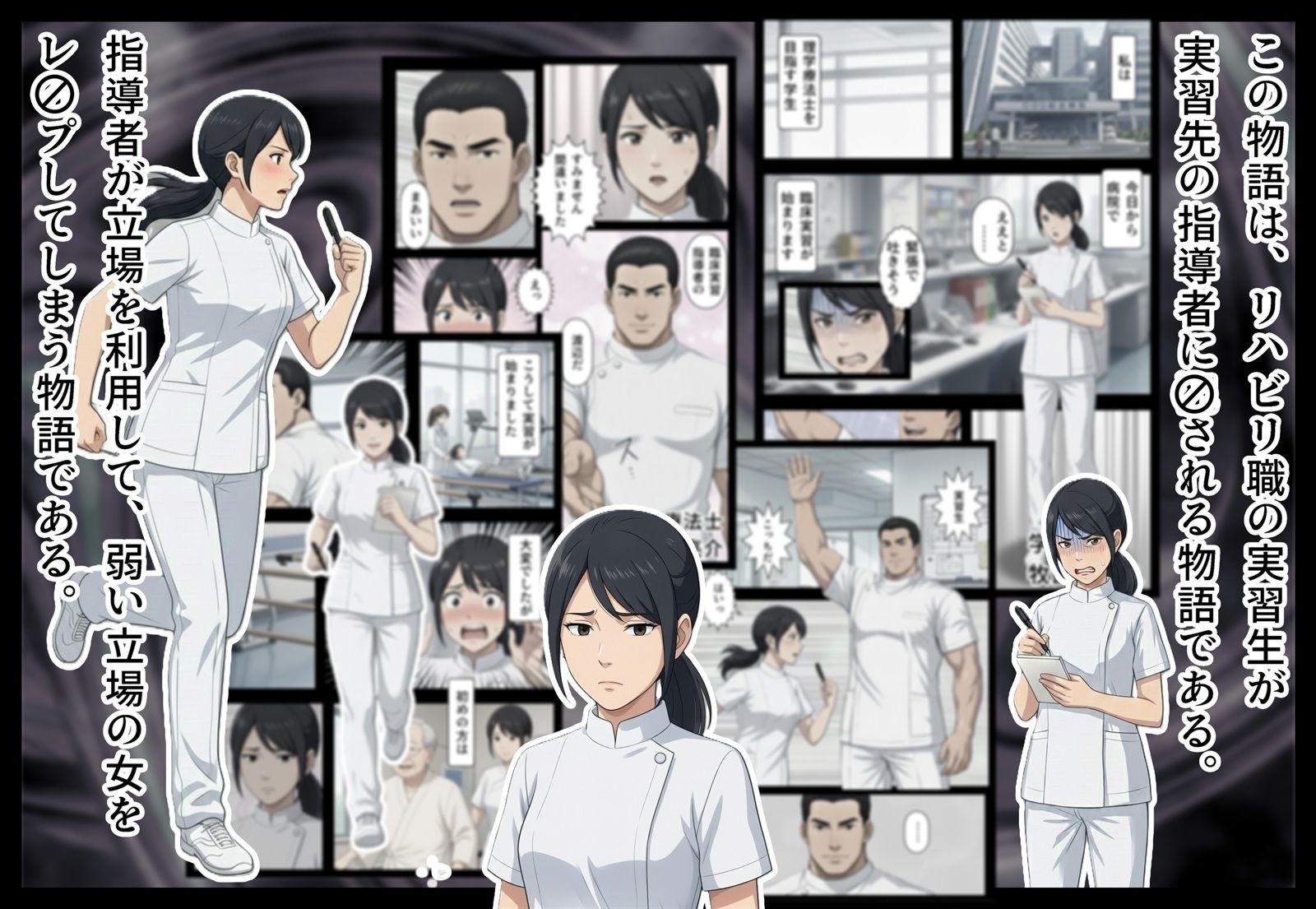 汚された白衣の女 - サンプル画像 1