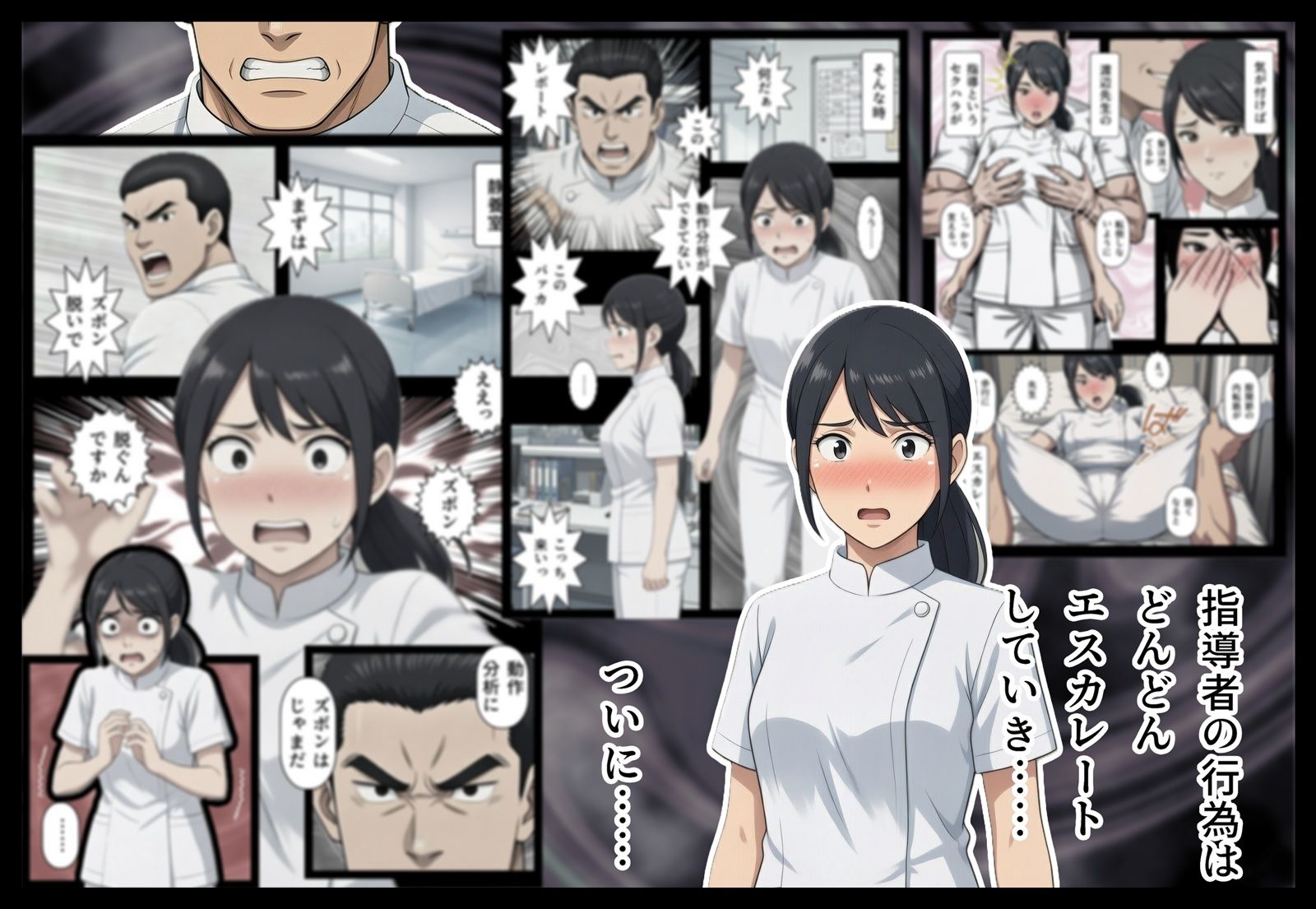 汚された白衣の女 - サンプル画像 3