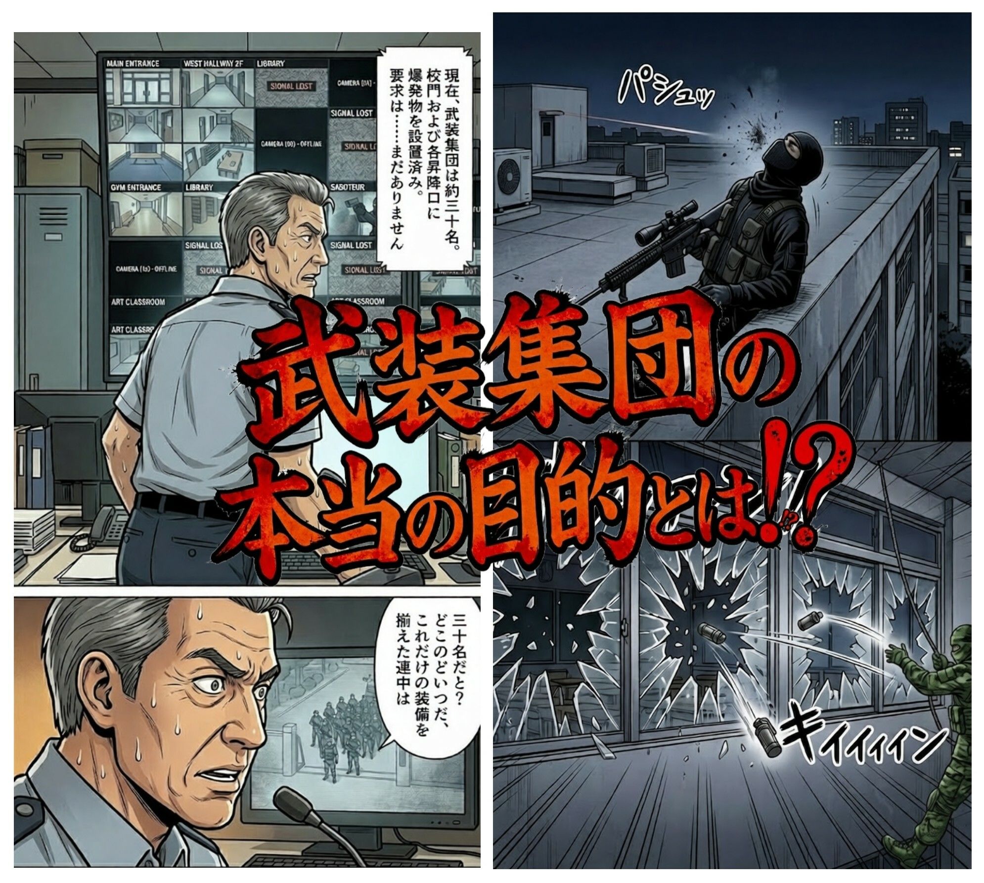 占拠された学校〜武装集団に指示されながらエロい事をしまくる〜 - サンプル画像 4