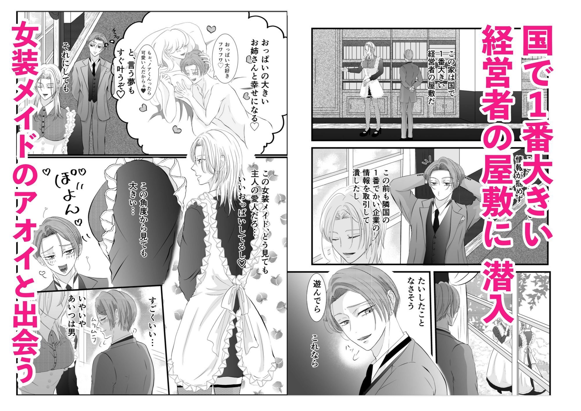 女装メイドのおっぱいは俺のもの - サンプル画像 2