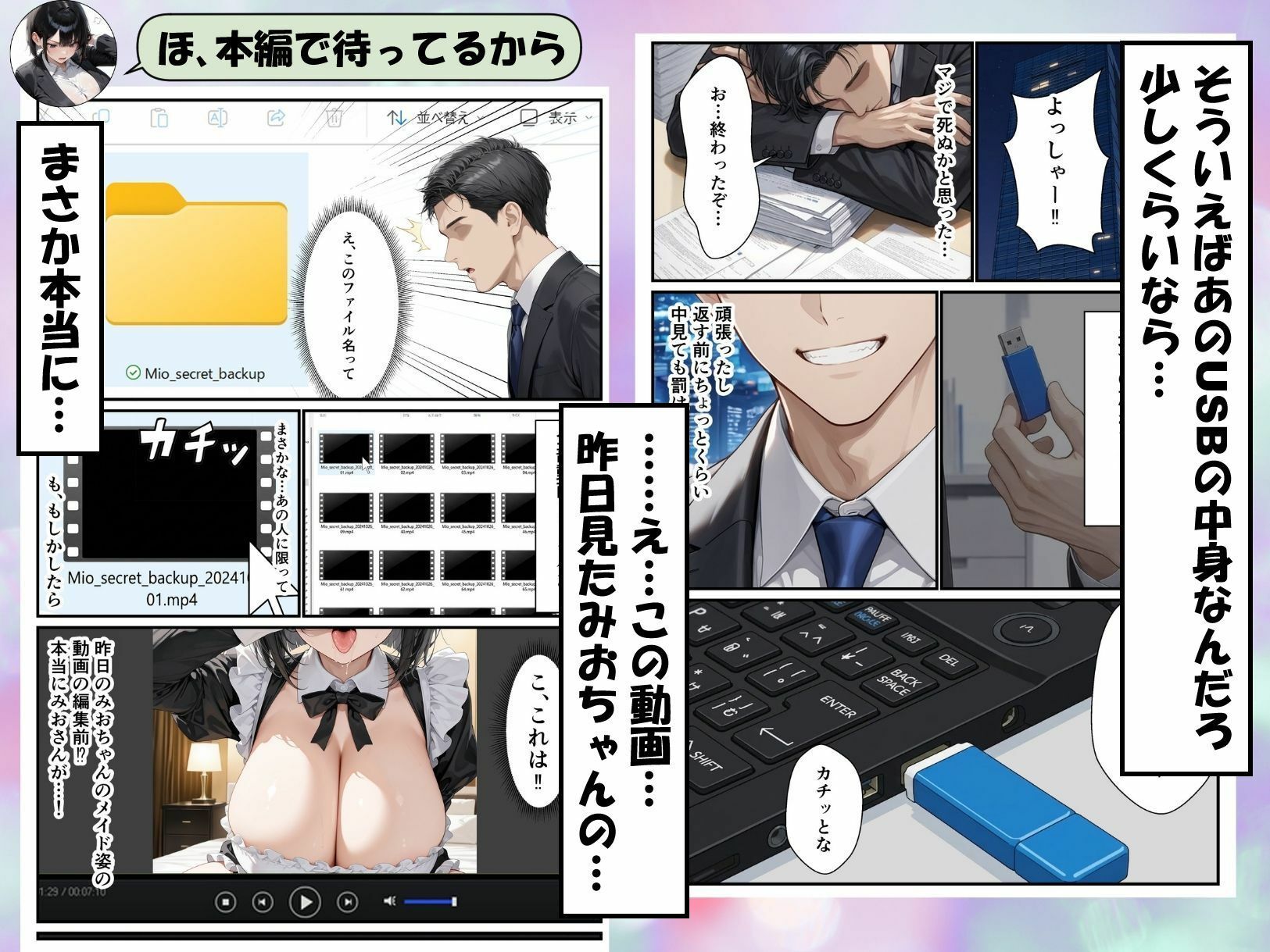 パワハラ女上司のエロ垢がばれて専用オナホになる話 - サンプル画像 5