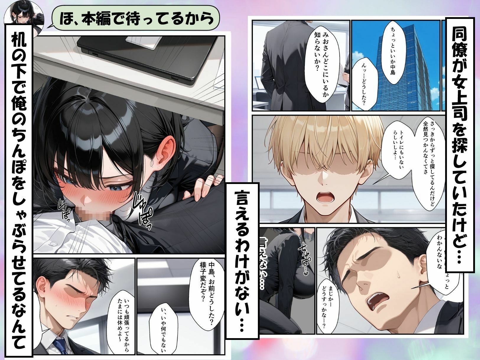 パワハラ女上司のエロ垢がばれて専用オナホになる話 - サンプル画像 9