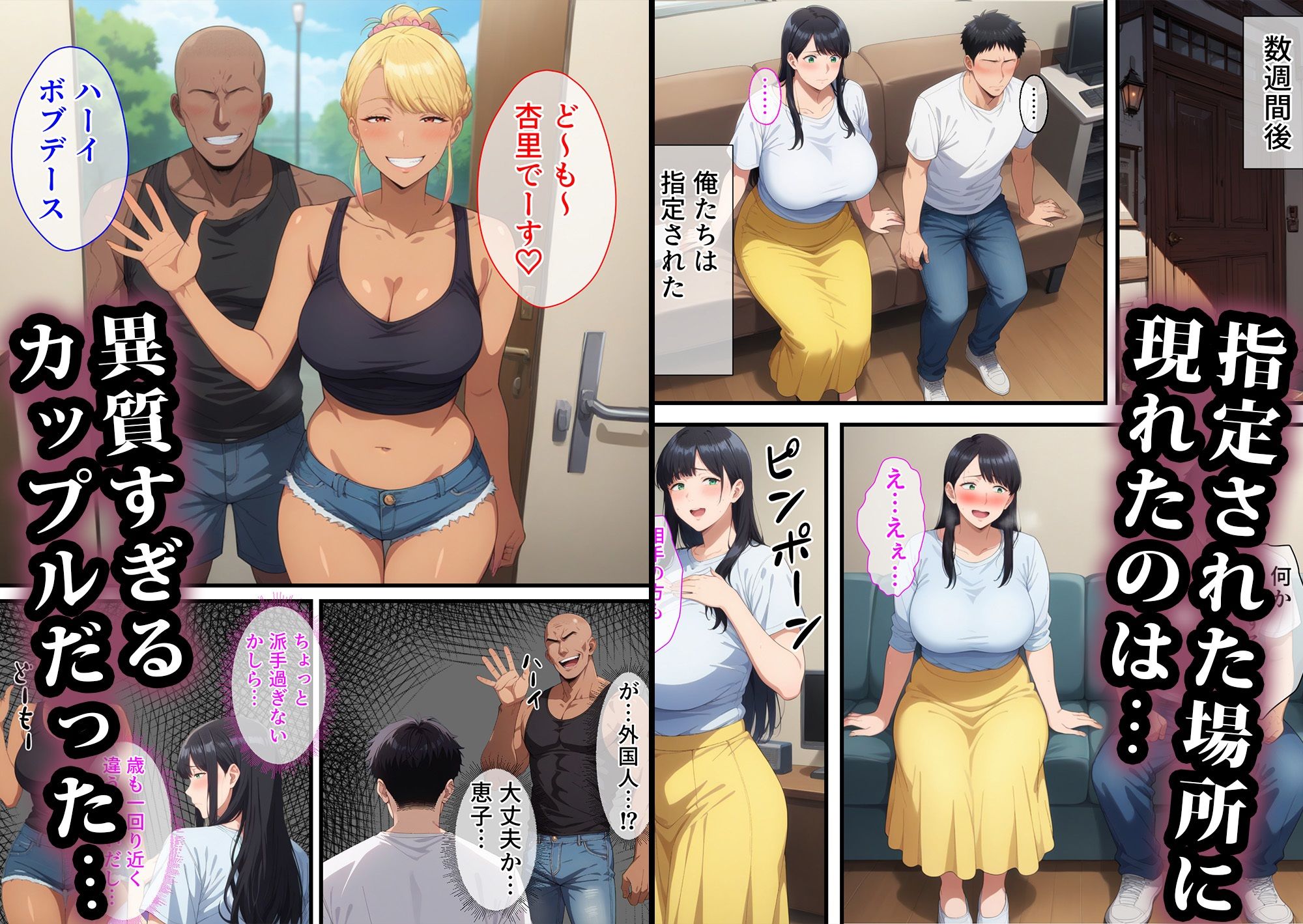 寝取られスワッピング〜総集編 - サンプル画像 3