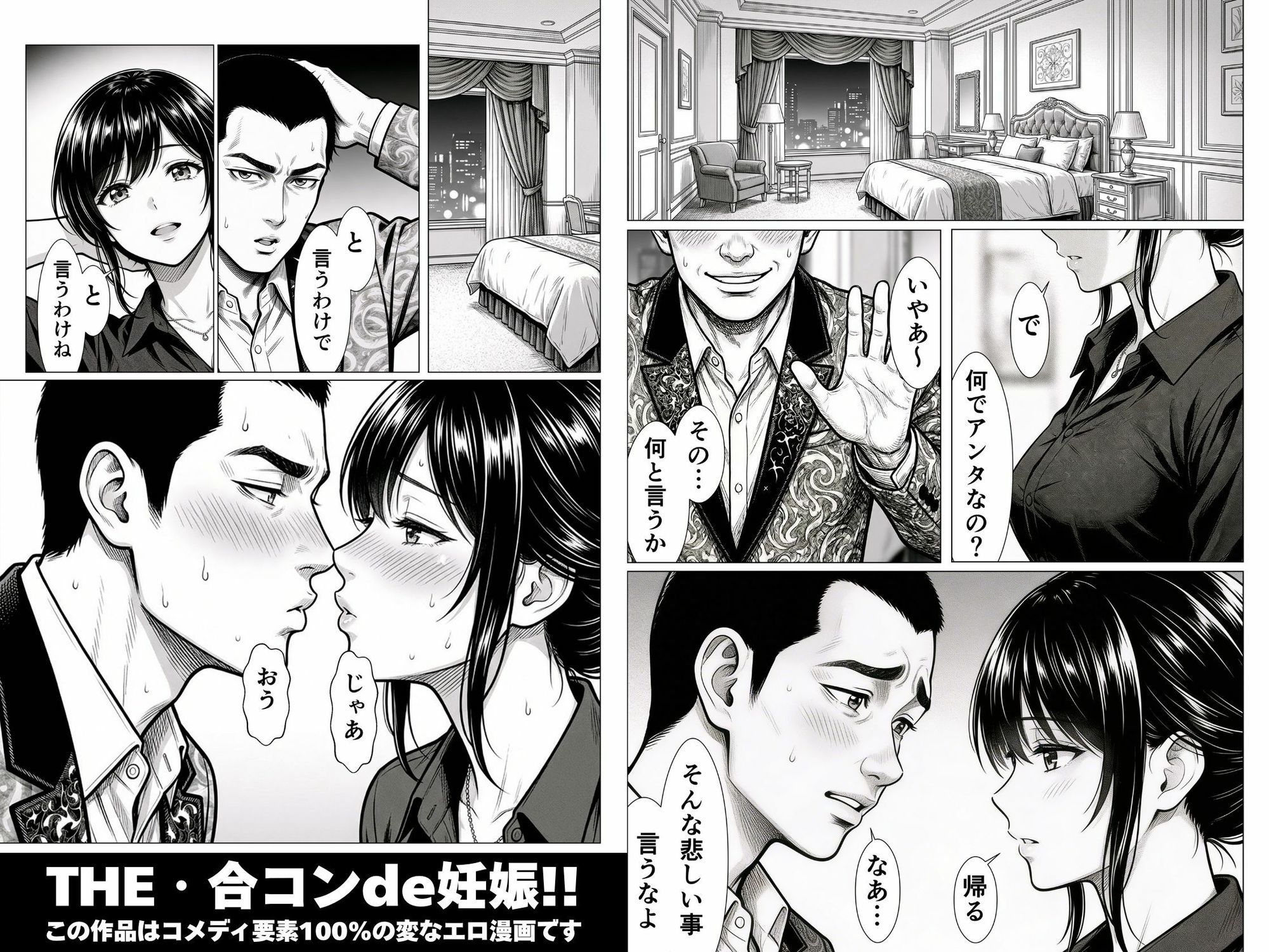 THE・合コンde妊娠！！金髪！茶髪！黒髪！婚期逃したアラサーOLたちに精子注入ッ！！孕ませて孕ませて中出し中出し中出しィッ！！乳搾りだうへへ〜いッ！！ - サンプル画像 4