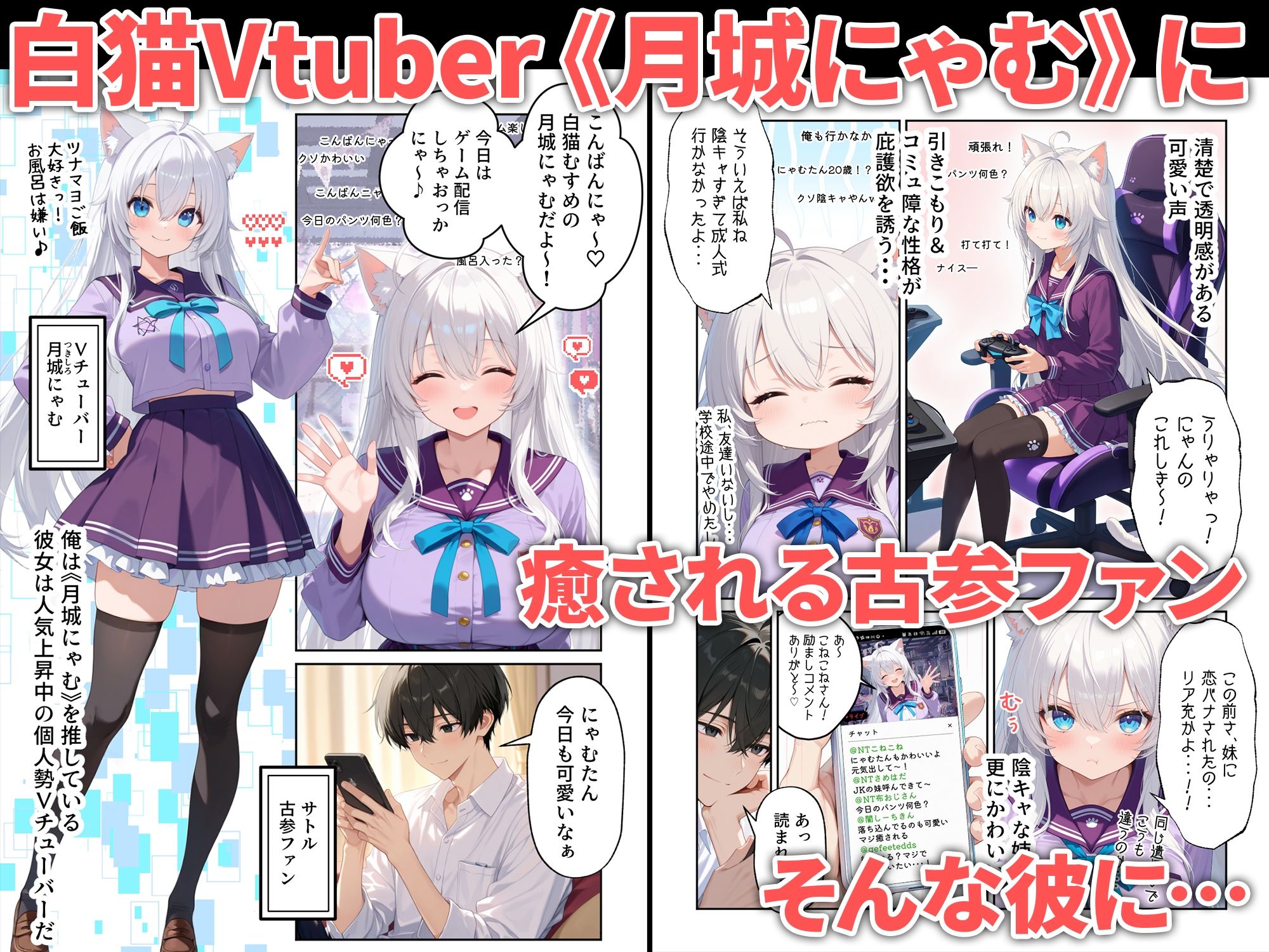 浮気えっち  恋人の姉が推しのVtuberだった話 - サンプル画像 1