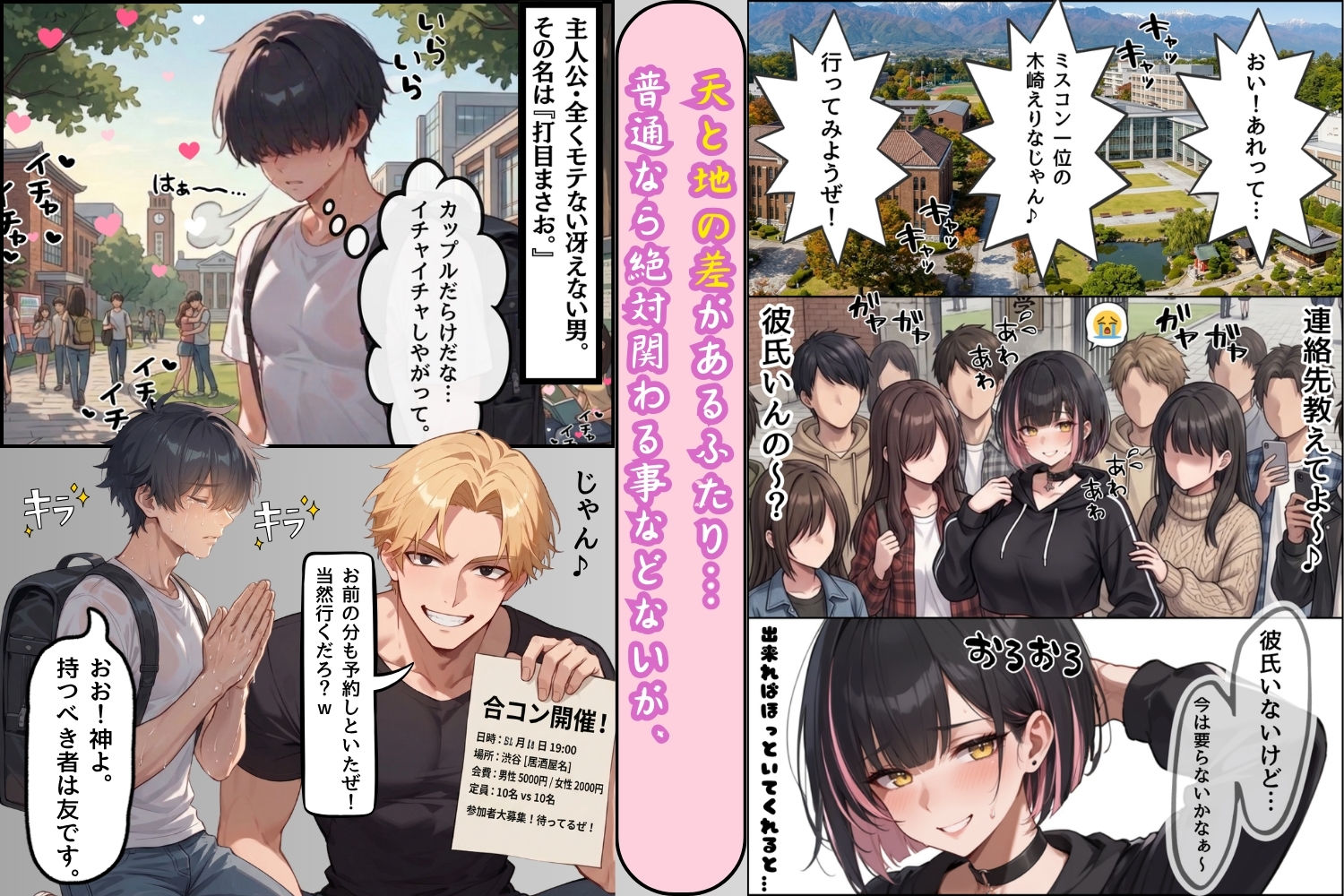 ヘタレの僕が大学ミスコン1位をお持ち帰りしたらセックス耐久させられた話。 - サンプル画像 2