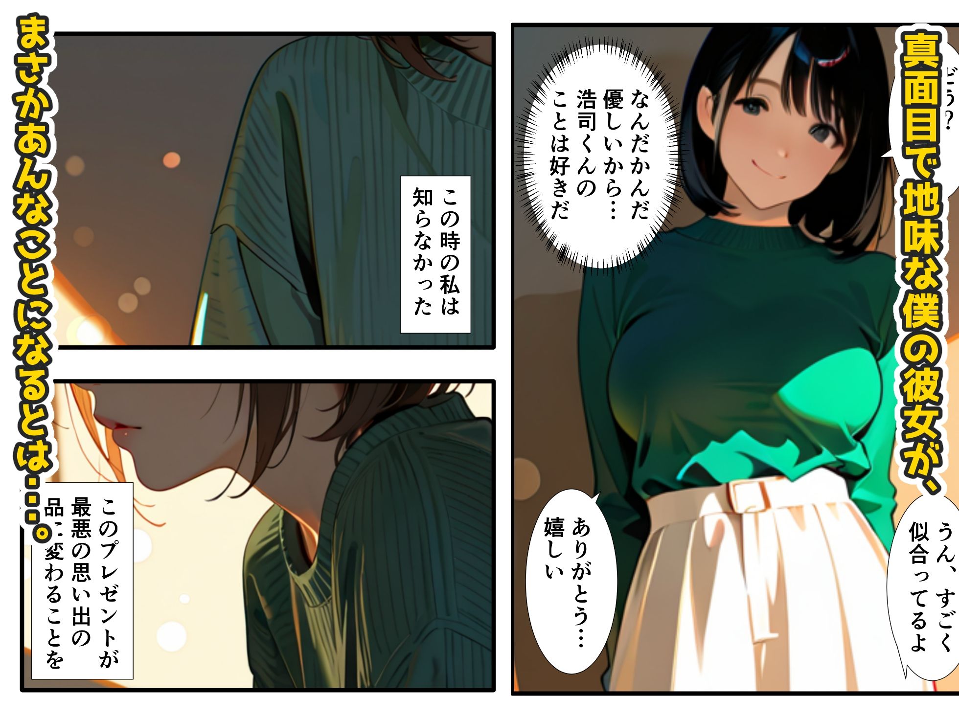 【NTR】彼女がチャラ男たちに犯●れまわされ開発されたことを報告してくる件 - サンプル画像 1