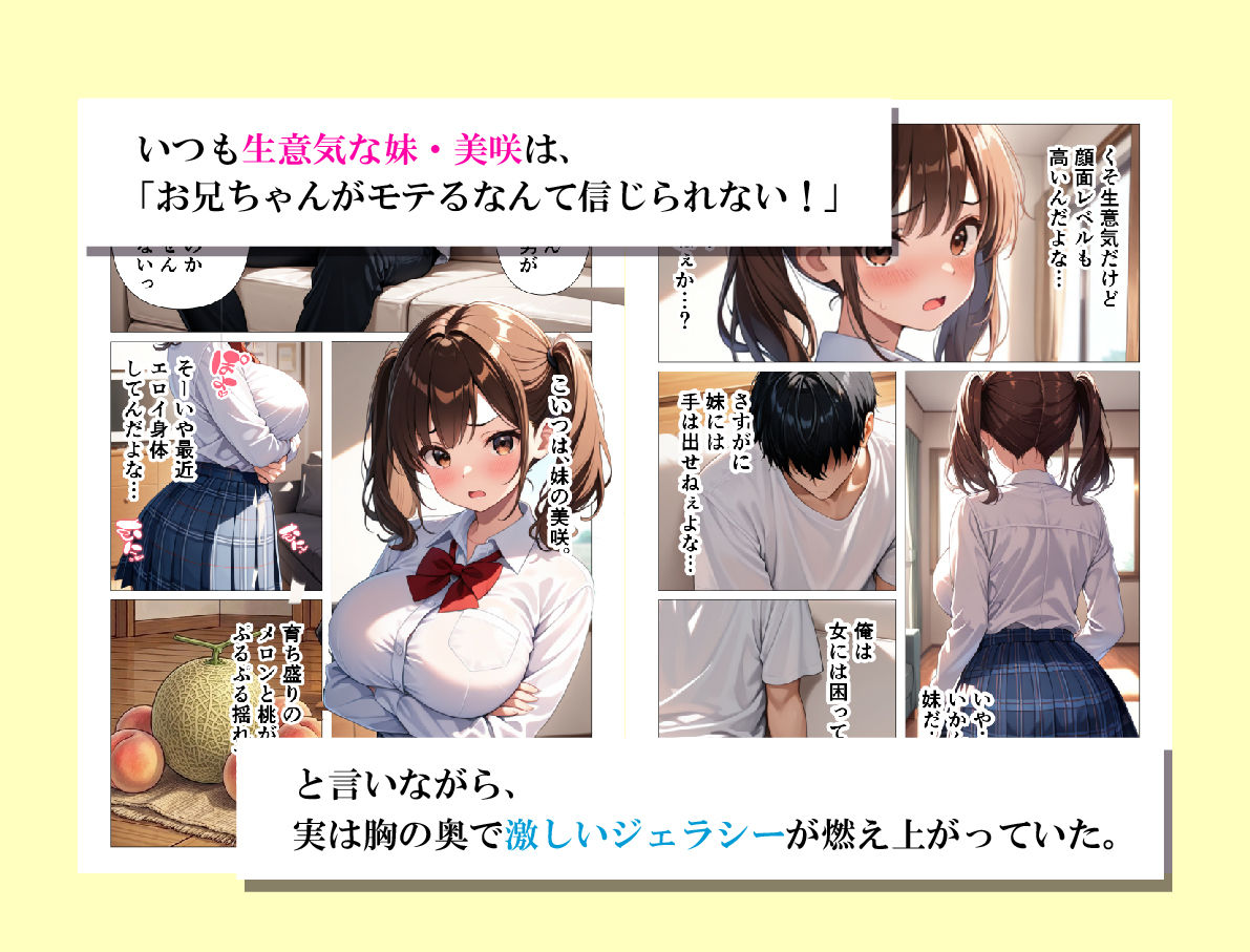 彼女がいるのに 生意気妹の柔肉巨乳の虜になり、妹えっちがやめられない話 - サンプル画像 2