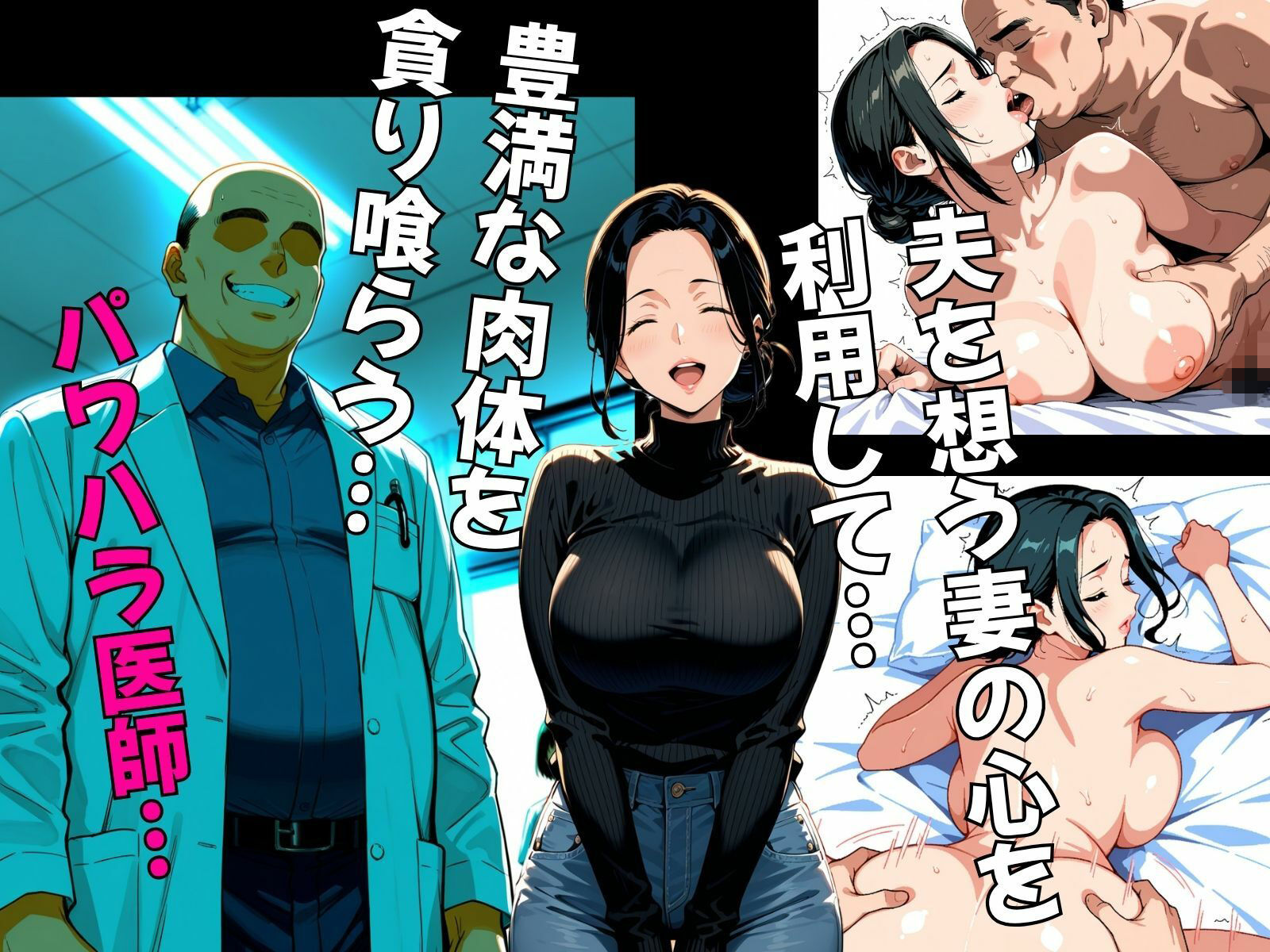 夫の為にできる事。先進医療の代償は熟れた人妻の汗ばんだ乳房 - サンプル画像 1