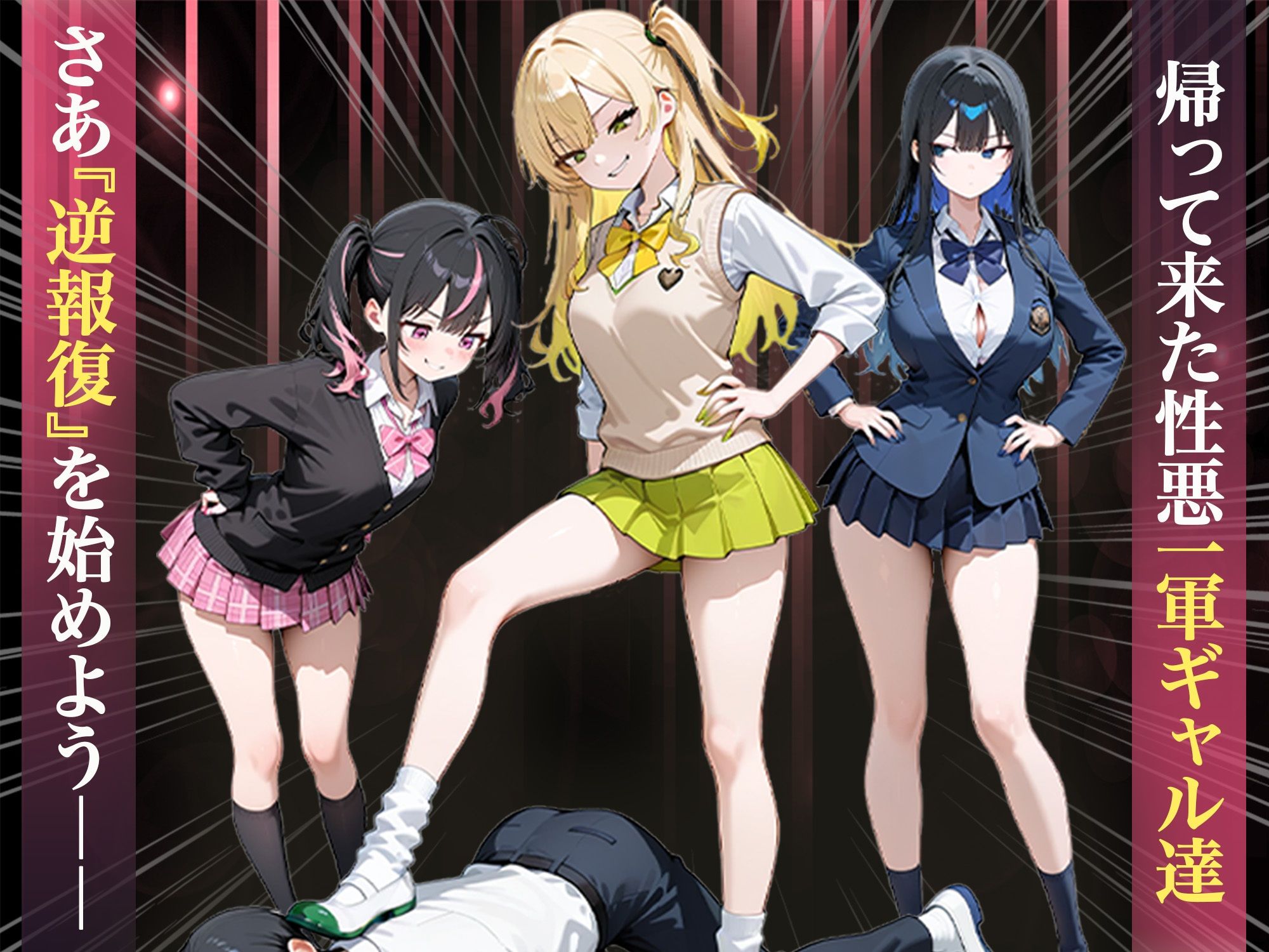 いじめられていた陰キャのボクが1軍ギャル達に中出し報復する話 〜メス堕ちリバース - サンプル画像 1