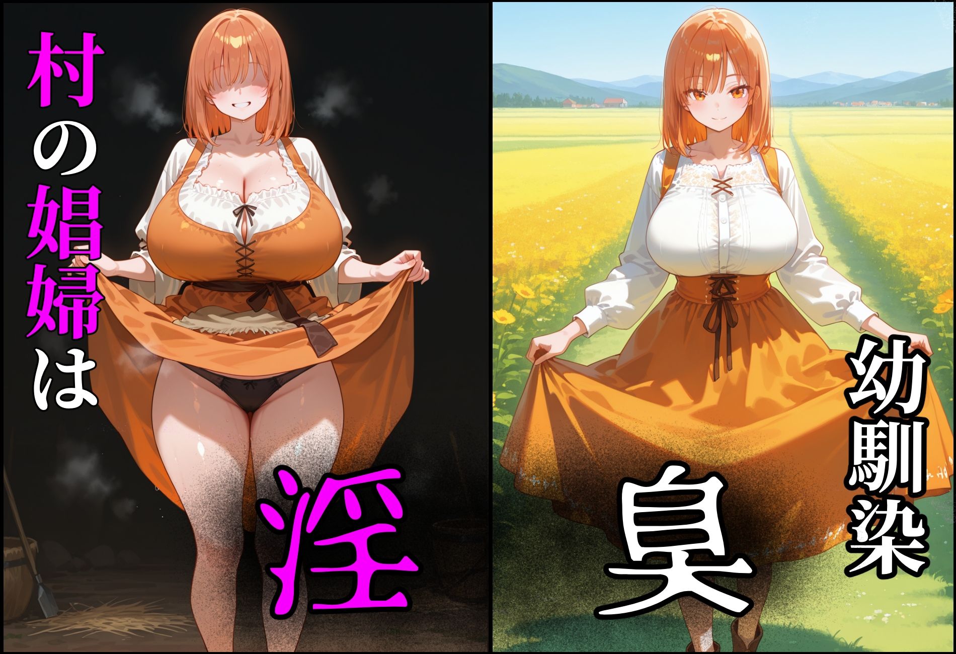 〜村の淫臭〜 村の娼婦は幼馴染 - サンプル画像 9