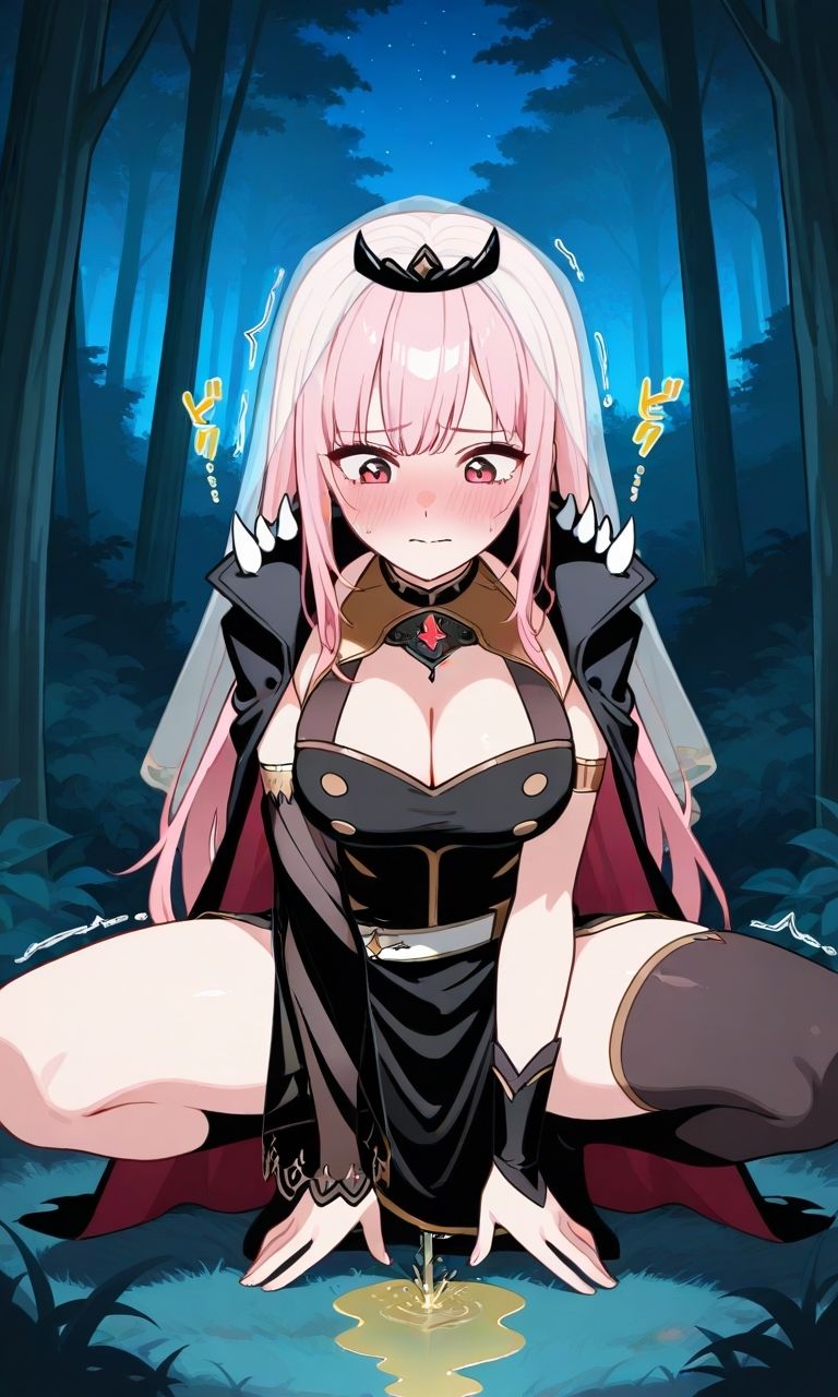 「く…化け物との忌み子なんていやぁ！！」Vtuber森カ◯オペがモンスター討伐で返り討ちにあって無理矢理異種姦されて妊娠させられちゃう話 - サンプル画像 3