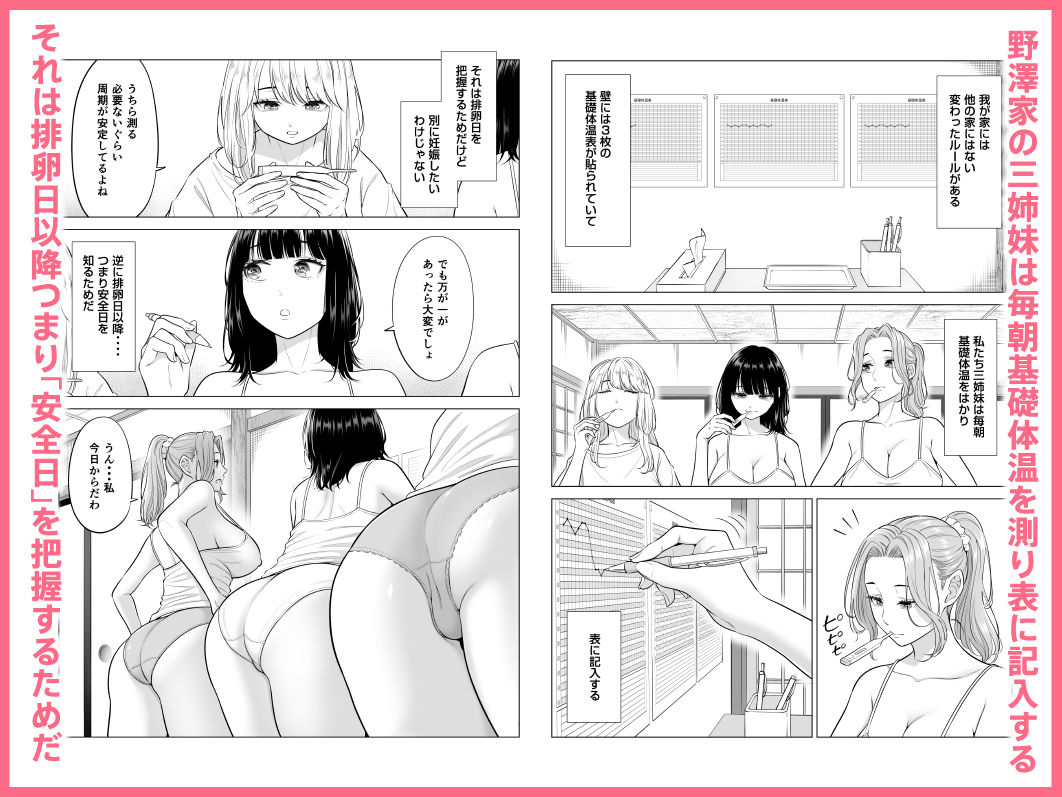 お義父さんの性欲処理は私たち三姉妹のもちまわりっ - サンプル画像 2