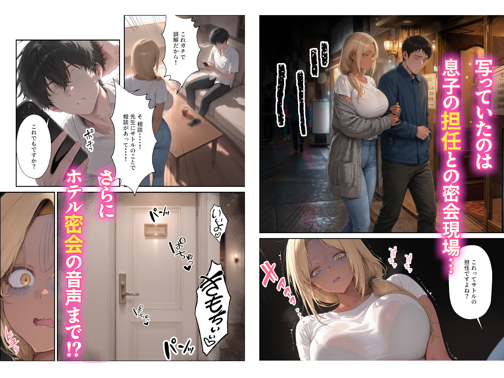 親友の母親 爆乳ギャルママの弱みを握ったので俺の嫁にすることにした - サンプル画像 4