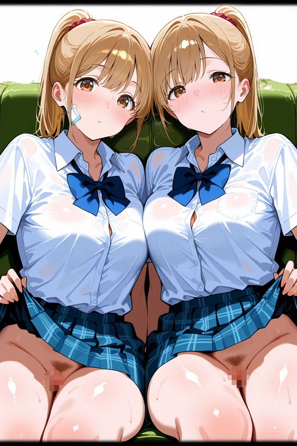 ノーパン双子の誘惑〜気持ちよさ2倍の絶頂〜 - サンプル画像 2