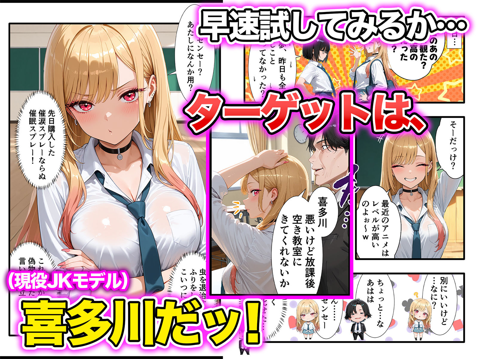 口だけ達者な生意気ギャルを制約あり催●スプレーで完堕ちさせた件 - サンプル画像 3