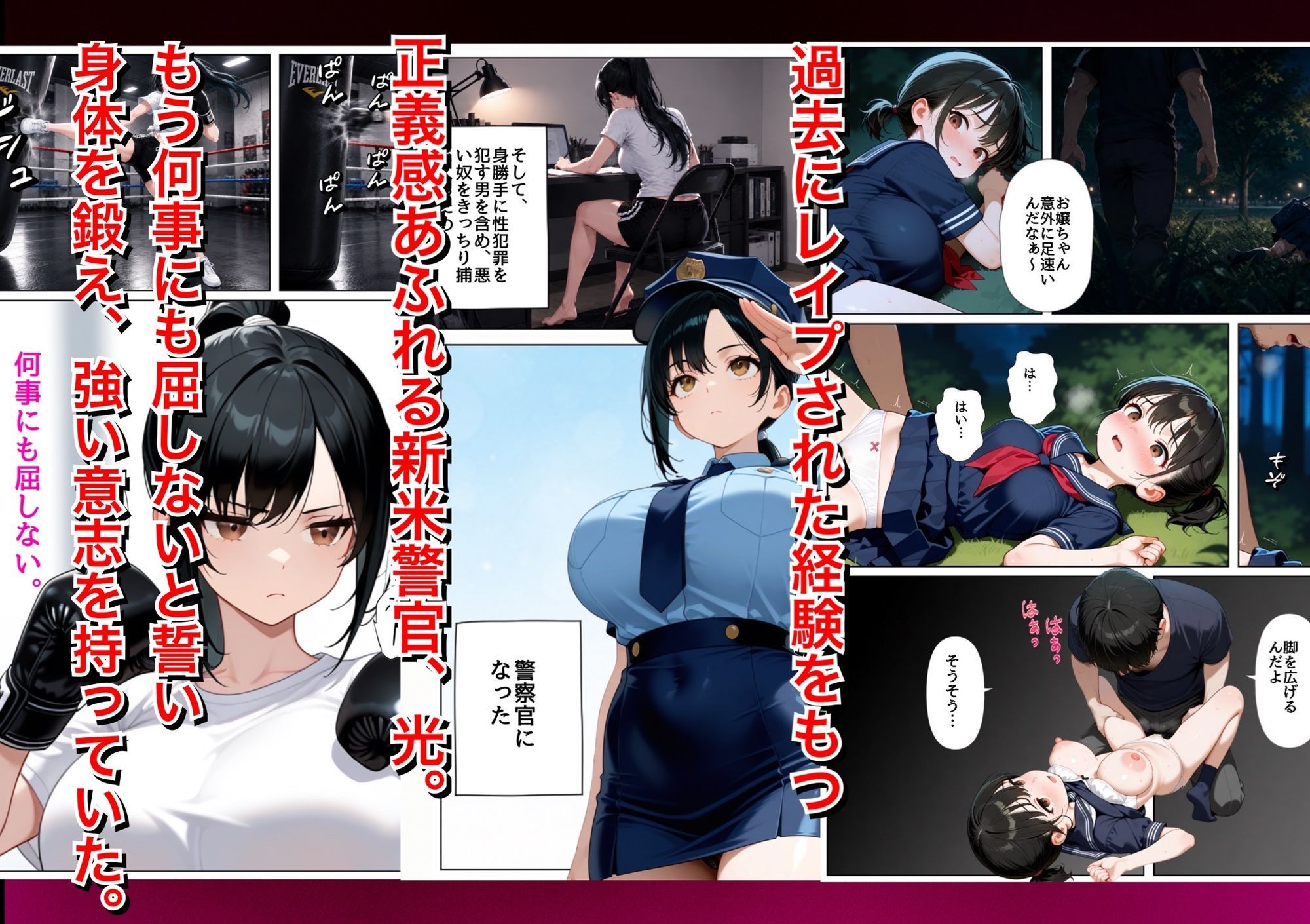 男嫌いな新卒警官を監×してマゾメス化させた結果 - サンプル画像 2