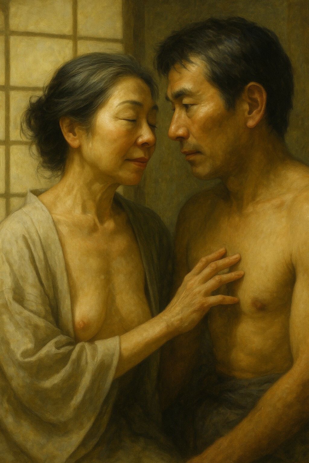 妙子と弘 4  朝の芯仕事──擦って、練って、通す - サンプル画像 1