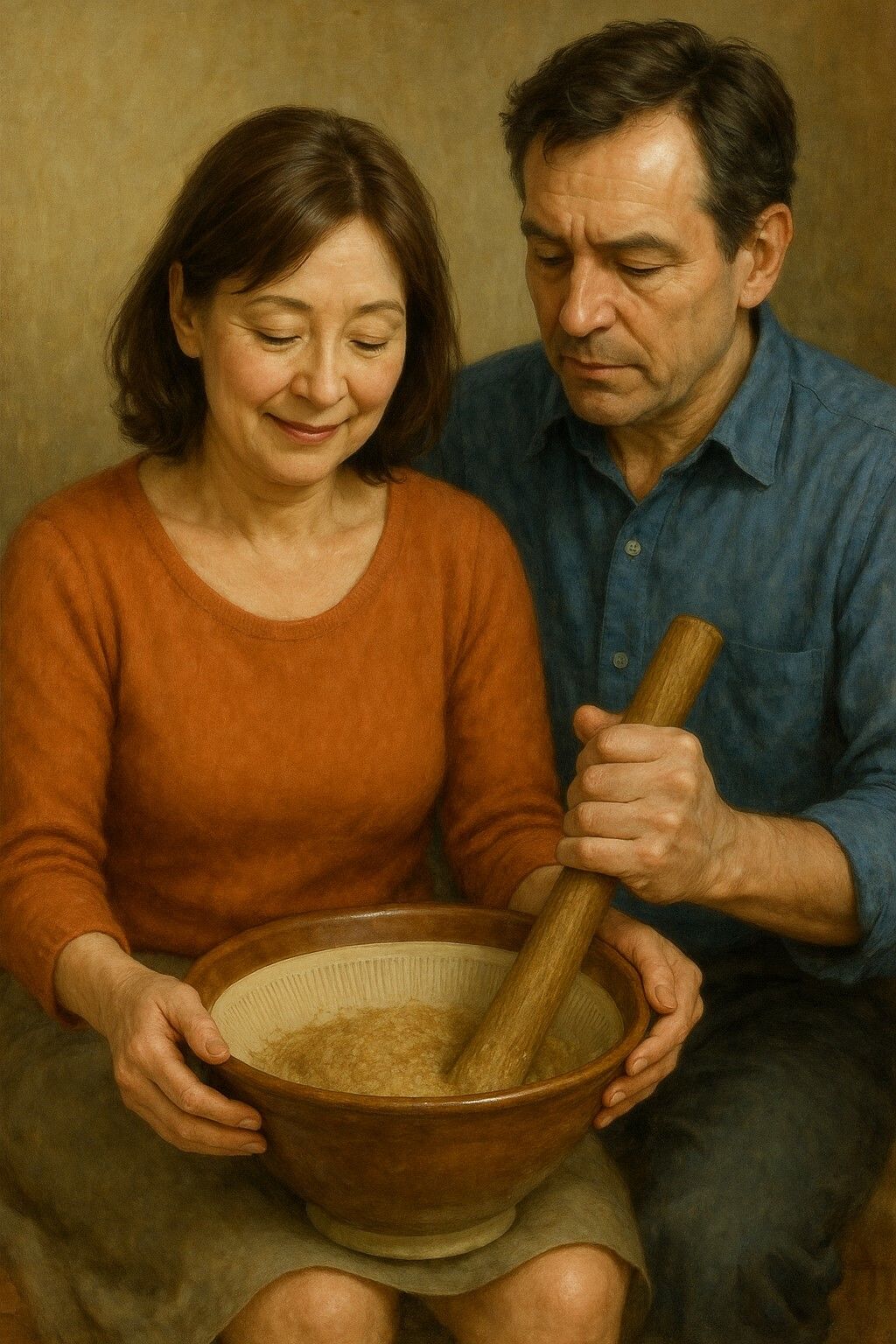 妙子と弘 4  朝の芯仕事──擦って、練って、通す - サンプル画像 7