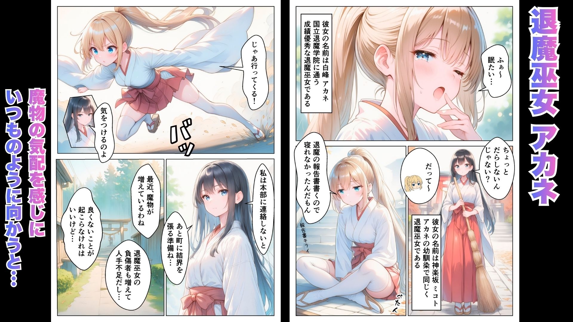 退魔巫女は敗北しました - サンプル画像 1