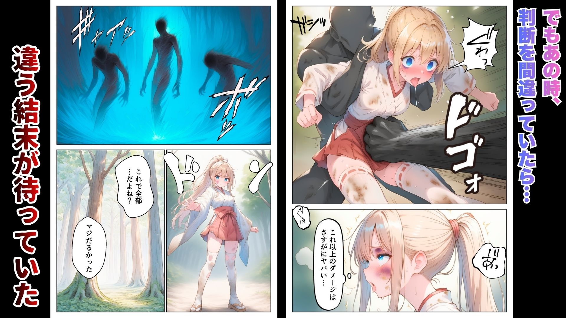 退魔巫女は敗北しました - サンプル画像 4