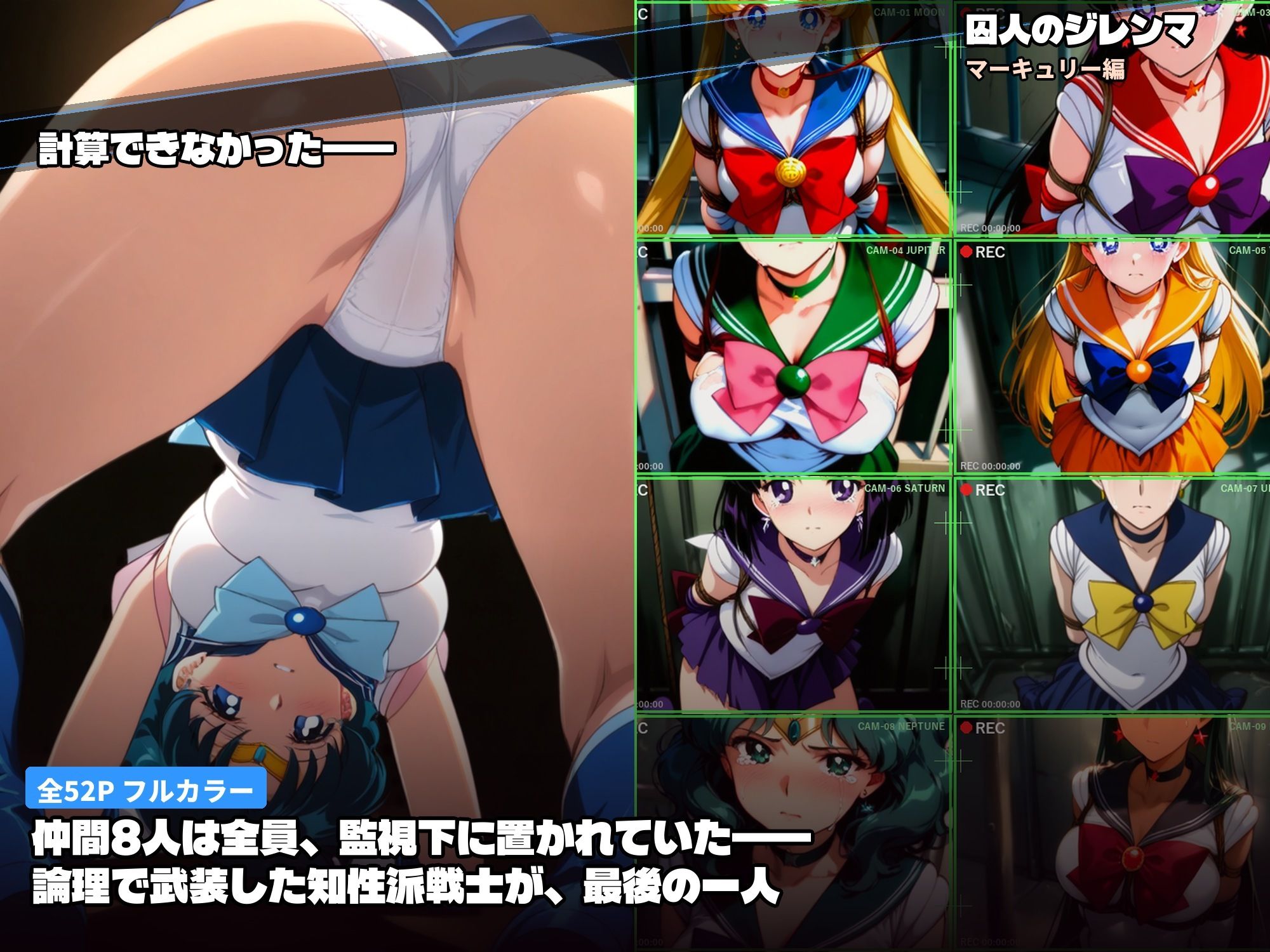 壁尻拘束――IQ300が、沈黙するまで  囚われた知性派ヒロイン 〜壁ハメ拘束から始まる輪●調教〜【漫画版】 - サンプル画像 1