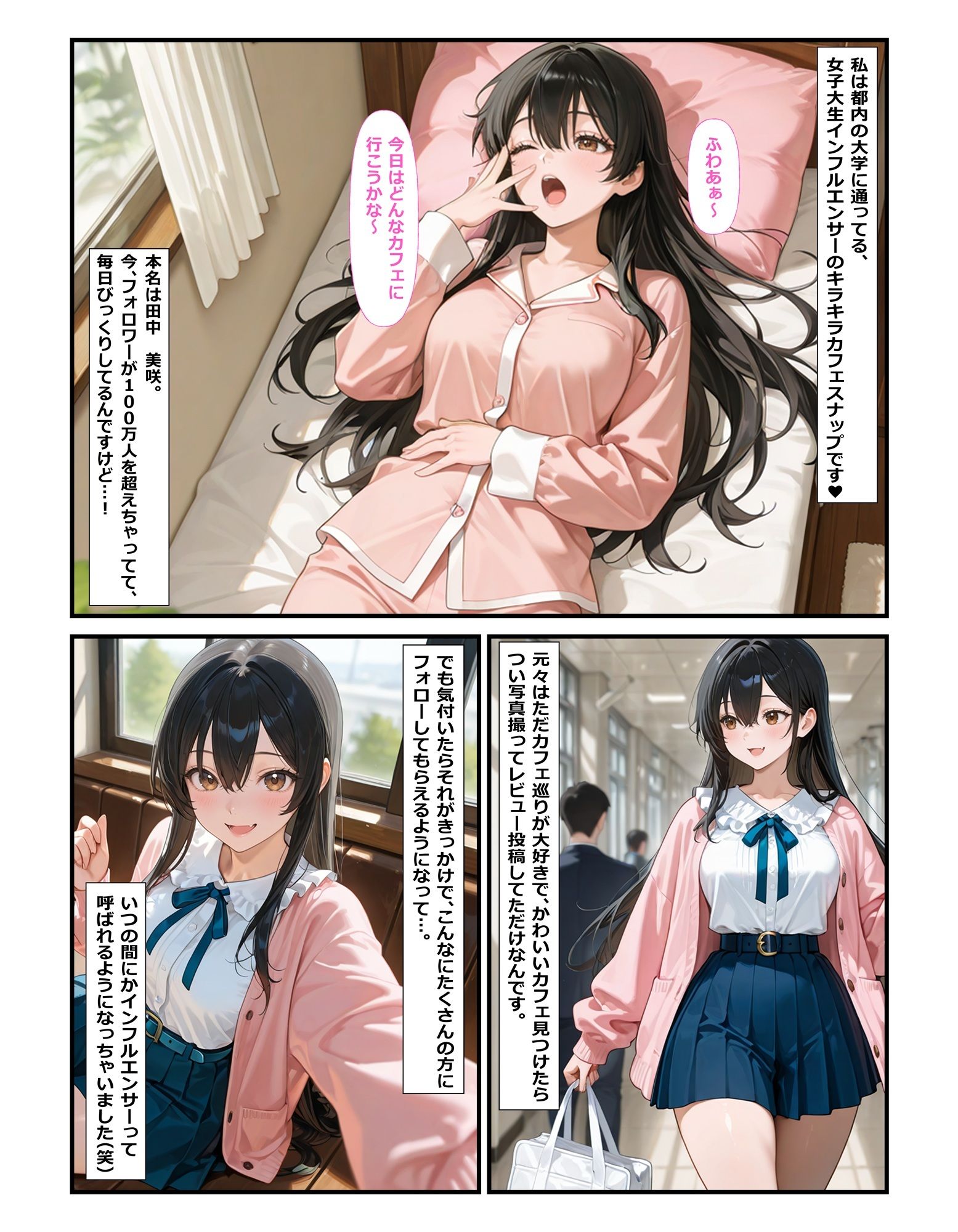 SNS映えの代償はストーカーの肉便器 - サンプル画像 1