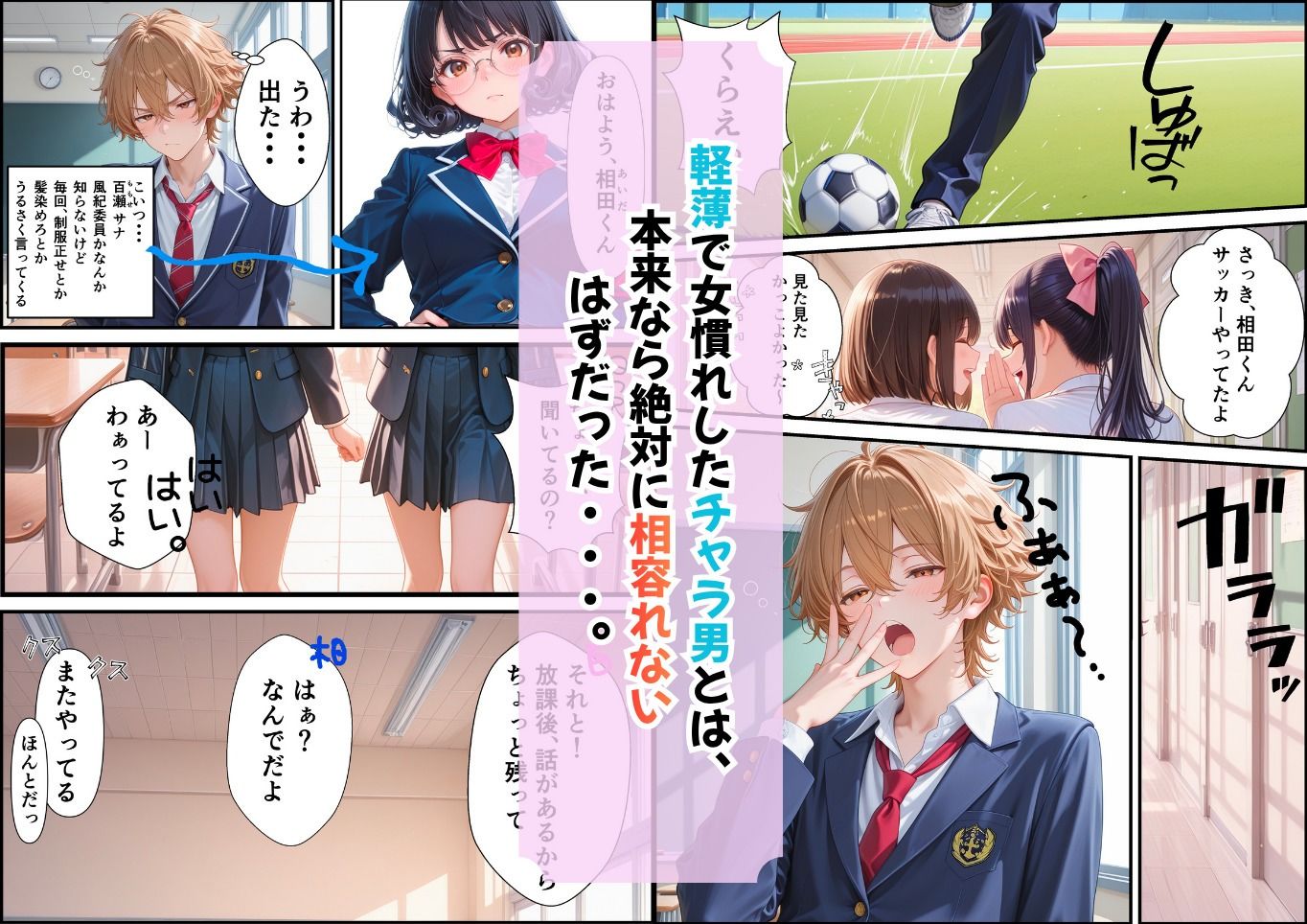 うるさい風紀委員をチャラ男が従順な彼女にするまで - サンプル画像 2