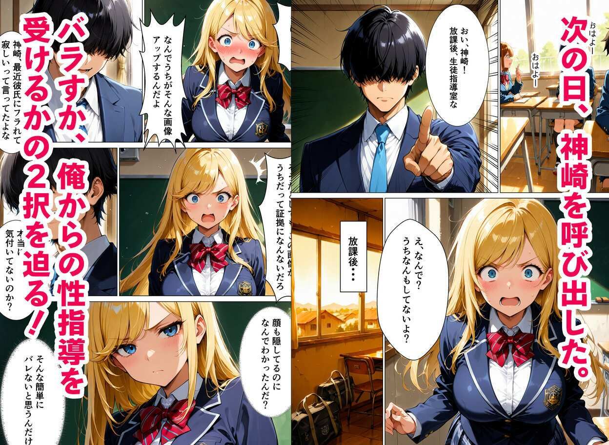 裏アカがバレて、一軍ギャルが放課後先生に性指導された話 - サンプル画像 4