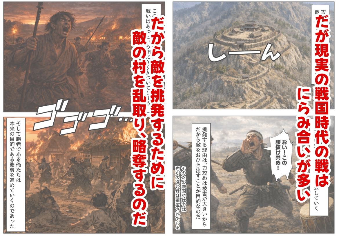 《戦の乱取り（略奪）》 戦国時代の農村に俺が転生したら、エロすぎた史実の話 - サンプル画像 3