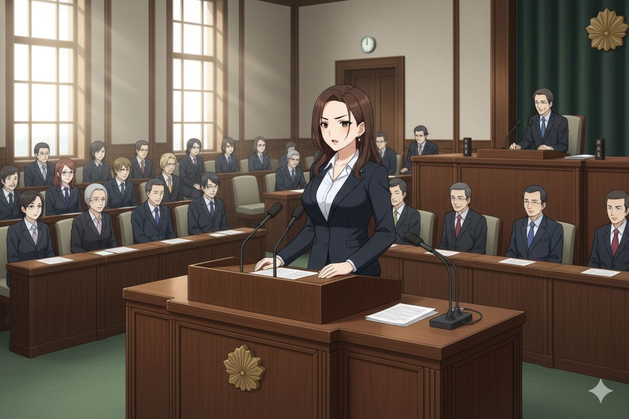 偉そうな女性議員を、媚薬レ●プでわからせ  ガバガバ政策、えちえち答弁 - サンプル画像 1