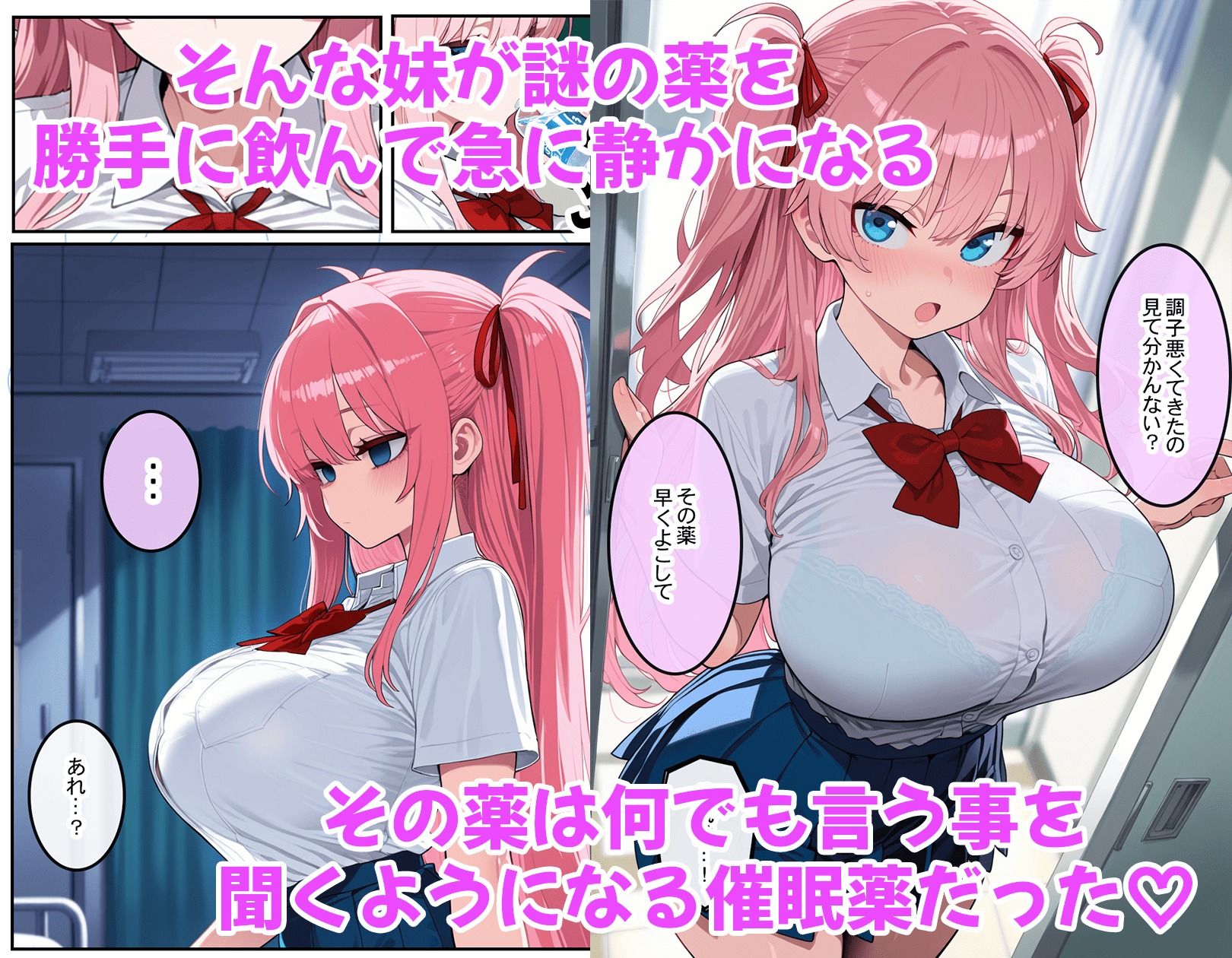 クソ生意気な妹を俺専用どすけべオナホにする催●薬【全ページセリフ付き】 - サンプル画像 2