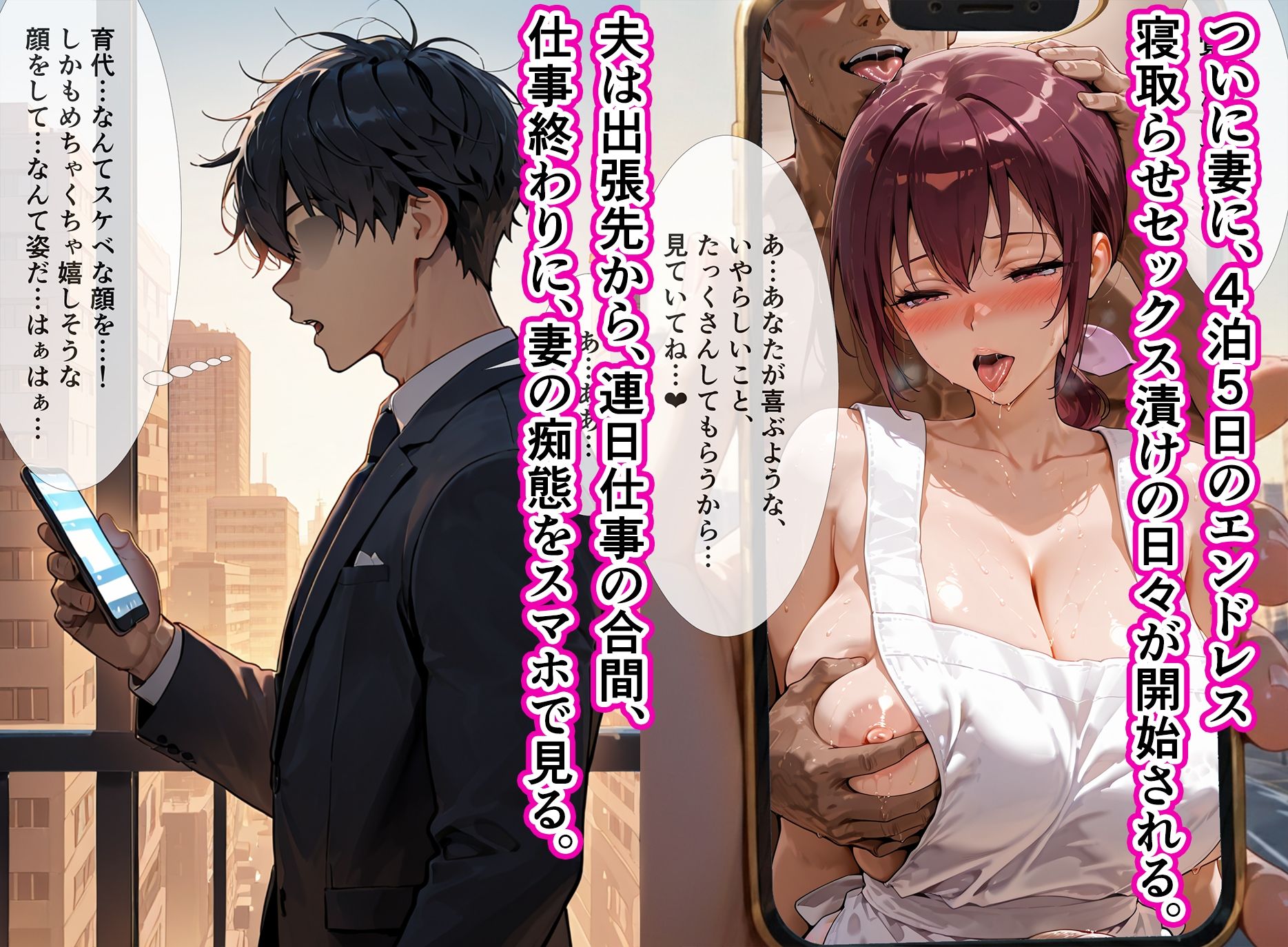 育代ママ、ED夫のために一肌脱ぎます！vol.04〜夫の出張中4泊5日寝取らせプレイで脳破壊〜 - サンプル画像 4