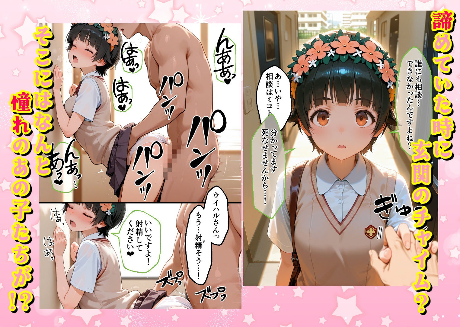ヌプヌプしないと〇ぬ病気になりハメまくり救済（はーと）ハーレム性活 僕の部屋がヤリ部屋化…！？ 能力者編 - サンプル画像 2