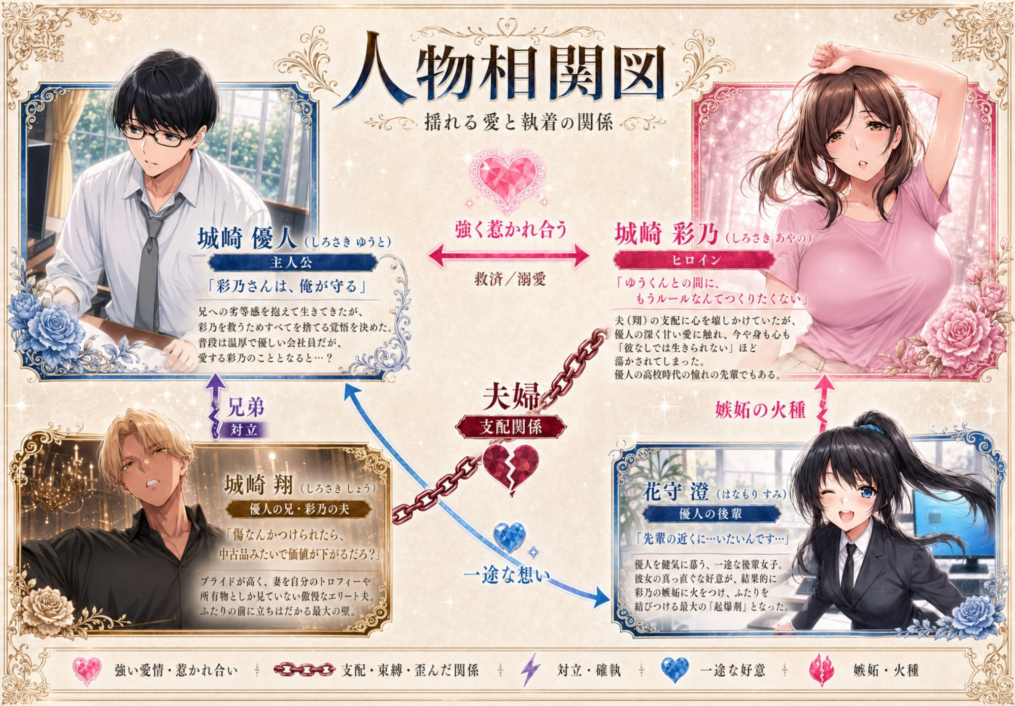兄さん、あなたの妻は…俺が貰います。2 〜鳥かごの中の巨乳清楚義姉が純愛濃厚セックスで「妻の顔」を捨てた全記録〜 - サンプル画像 1