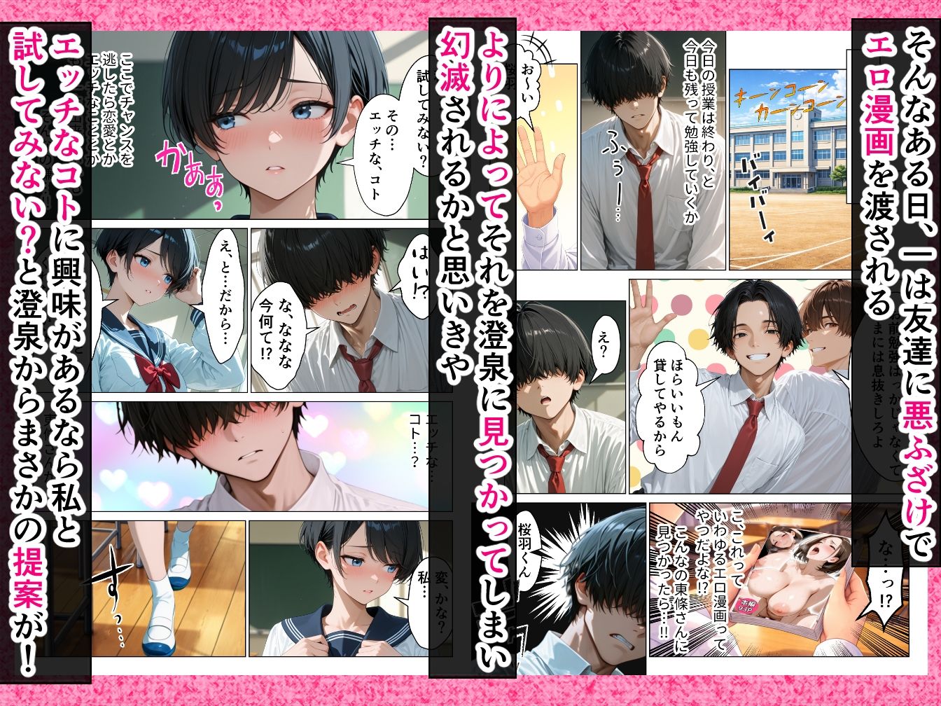 僕が絶対に敵わない学年ーの優等生と試しに生ハメしてみたら連続絶頂で理性崩壊した話 - サンプル画像 3