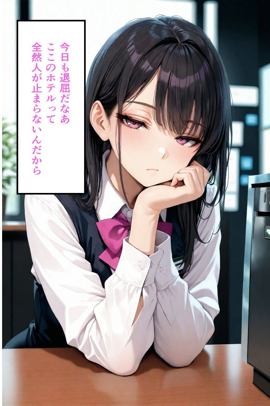 無気力受付嬢の’えっちな特別セックスサービス’ - サンプル画像 1