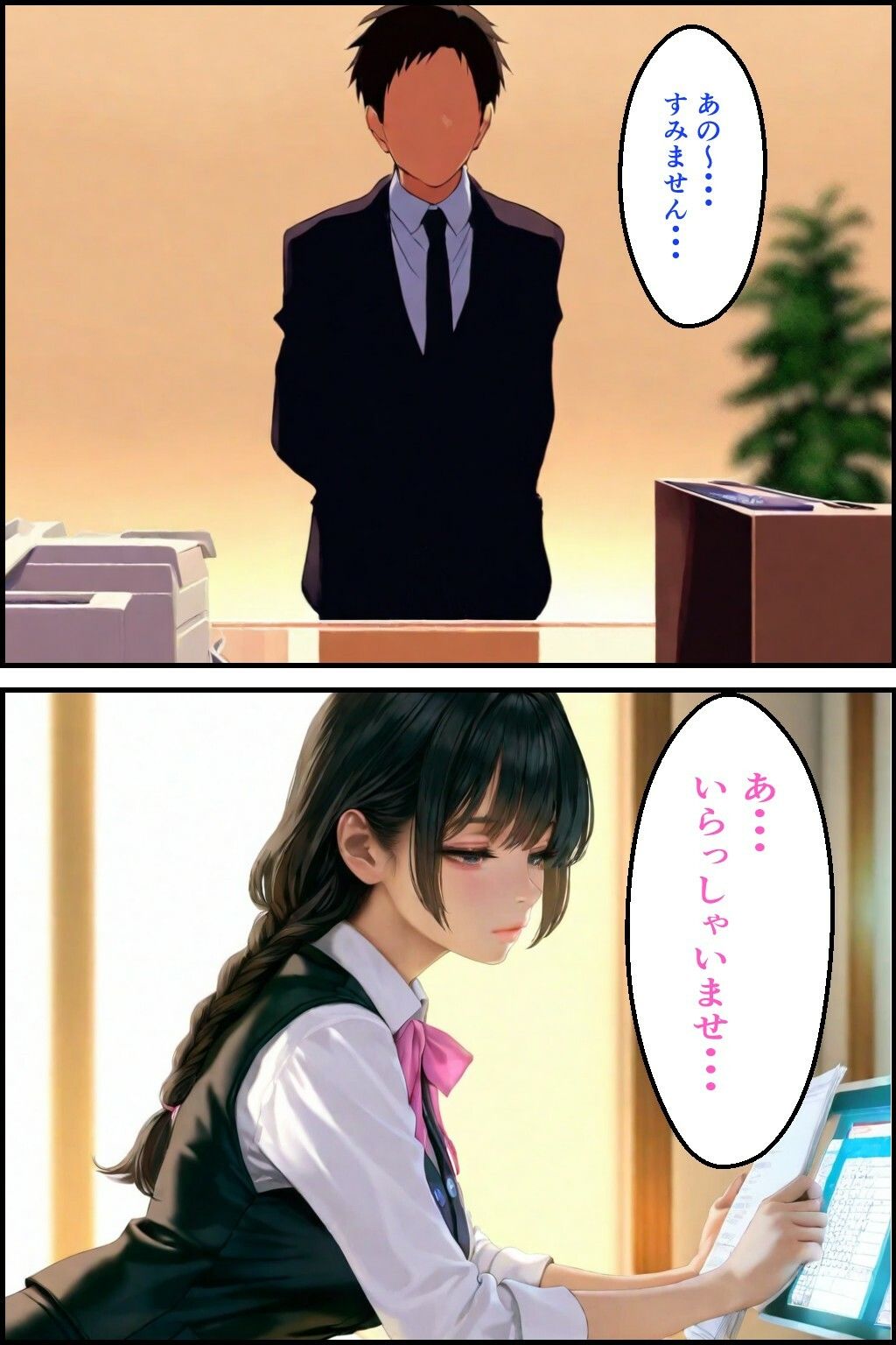 無気力受付嬢の’えっちな特別セックスサービス’ - サンプル画像 2