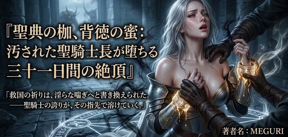 『聖典の枷、背徳の蜜:汚された聖騎士長が堕ちる三十一日間の絶頂』 - サンプル画像 2