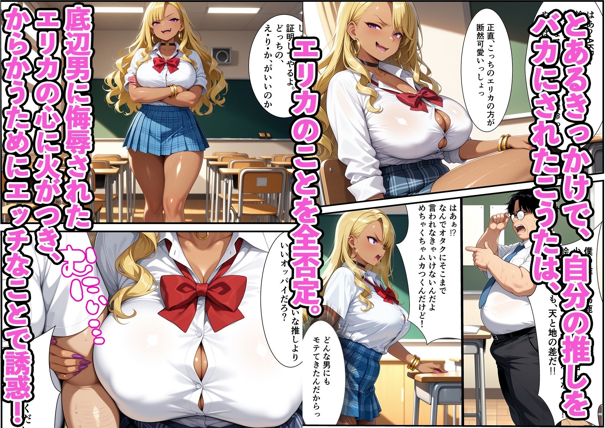 性欲強すぎるビッチなギャルが陰キャオタクに完堕ちする話 - サンプル画像 3